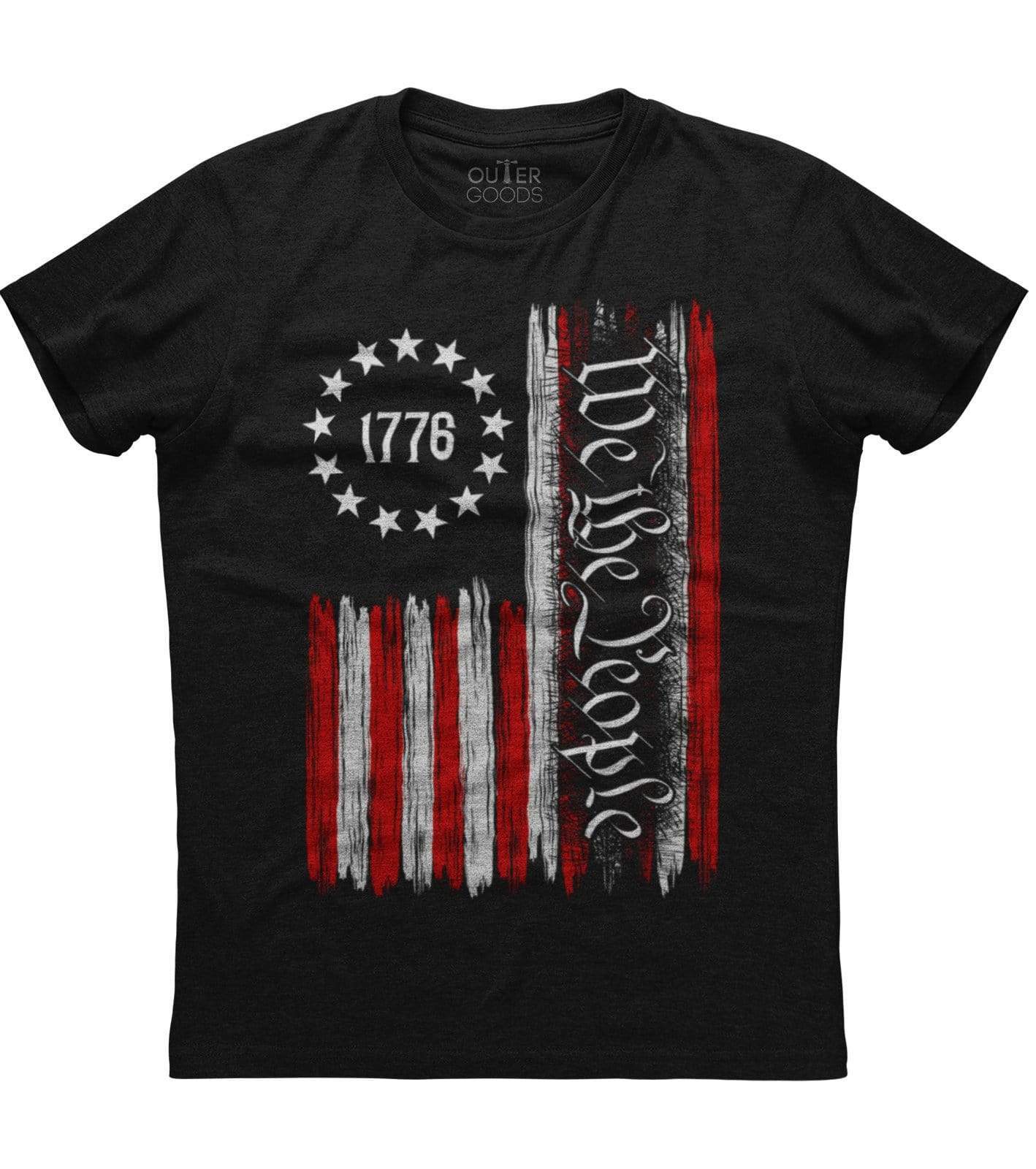 Mens American Flag We The People American Constitution 1776 Patriotic T-Shirt US