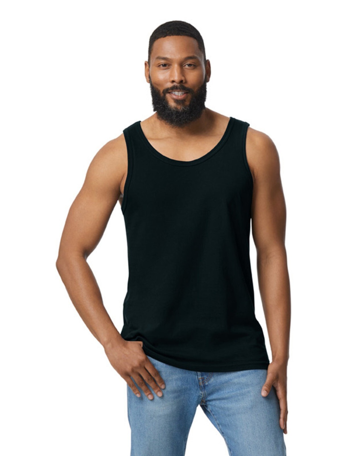 Gildan Softstyle Mens Vests Plain Sleeveless Cotton Tank Tops