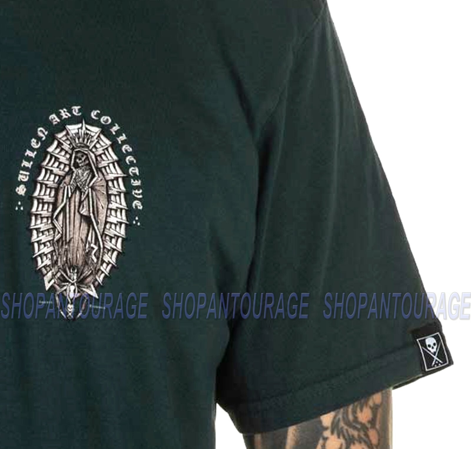 Sullen Hrspanks SCM3633 New Short Sleeve Graphic Tattoo Skull T-shirt For Men