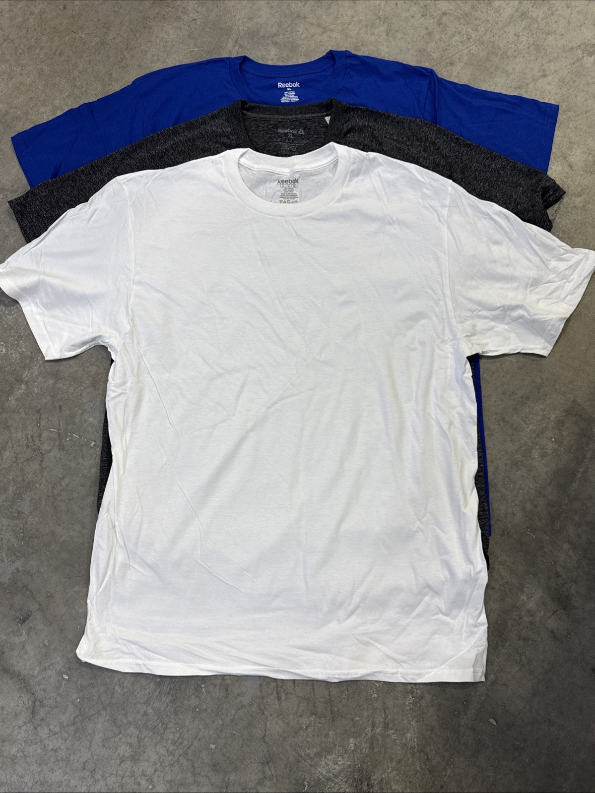 Reebok Men’s Short Sleeve 6 Pack New T-Shirt, Size LARGE (6 Colors Pack)