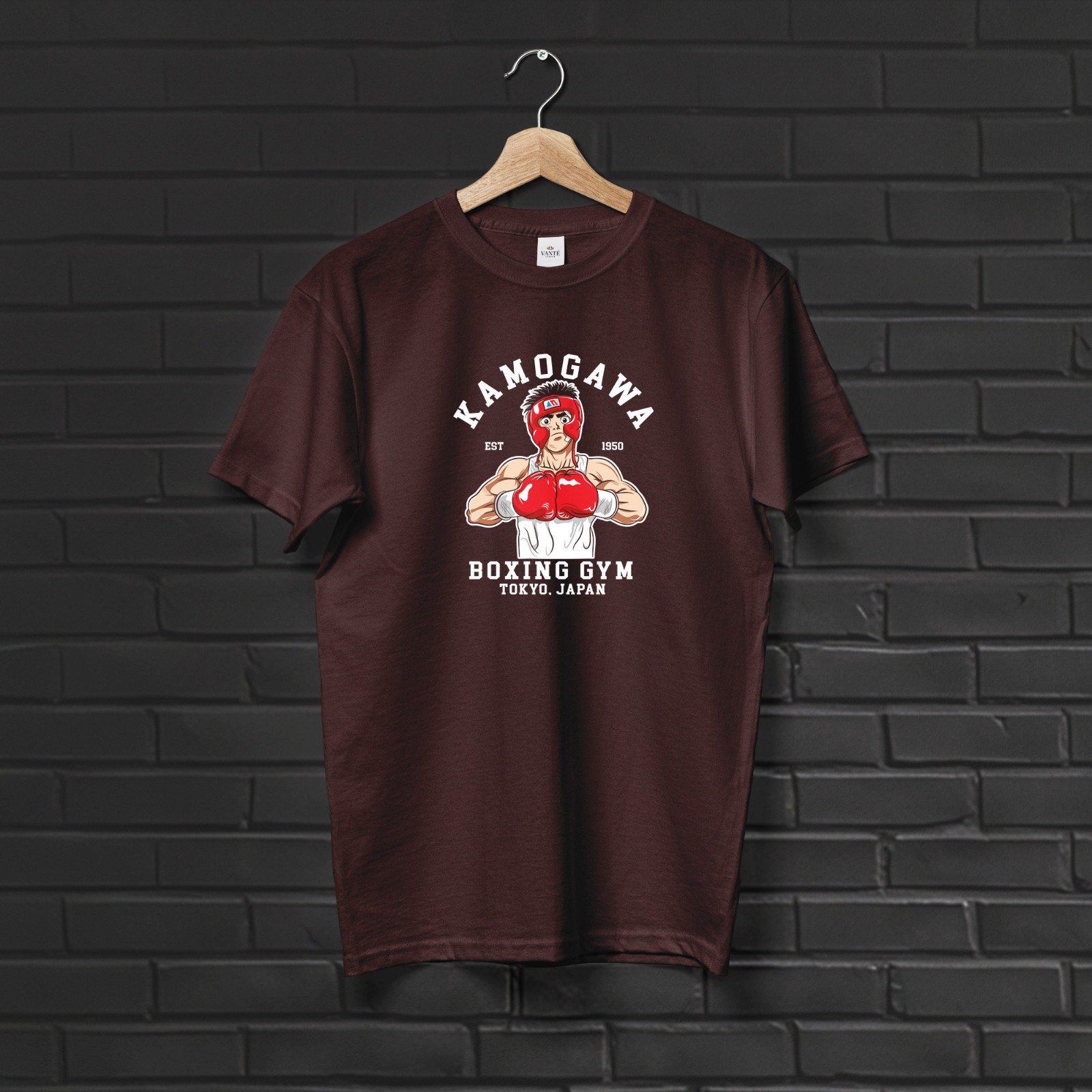 Makunouchi Kamogawa Boxing Gym Graphic Anime T-Shirt Men Unisex Cotton Tee