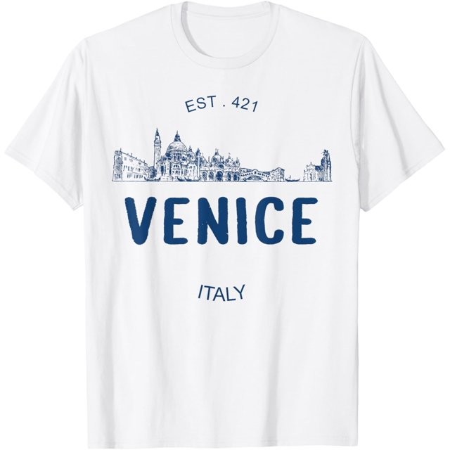 Venice Italy Italian Italia Unisex White T-shirt
