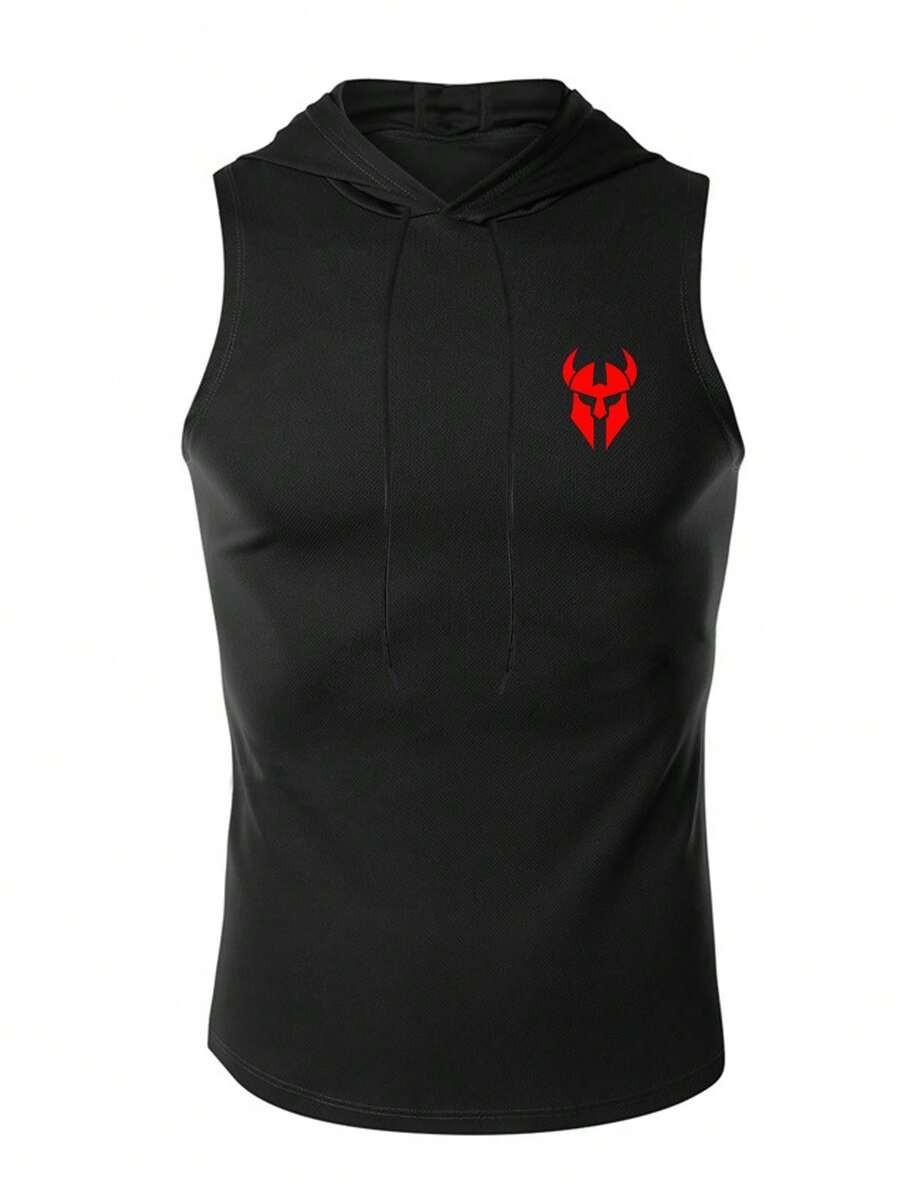 Men Sleeveless Hoodie M Size, GymBeat Spartan Muscle Fit Vest Gym Tank Tops