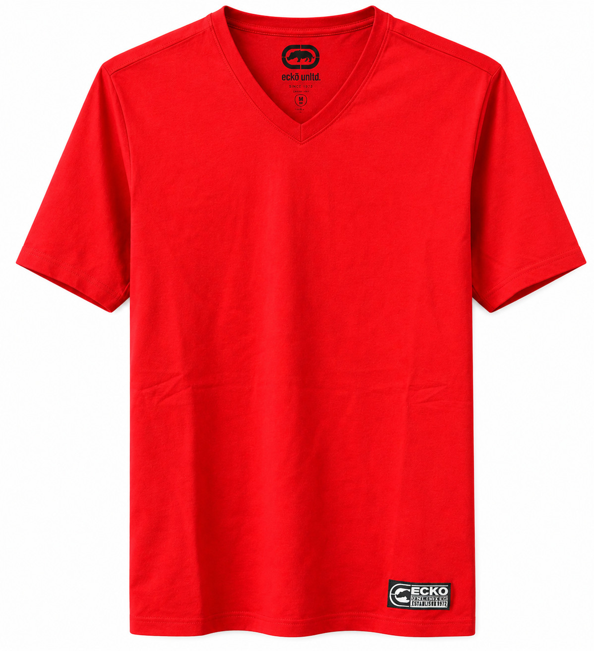 Ecko Unltd. Summer/Spring V-Neck T-Shirt- True Red-New with Tag-Size (S-XL)