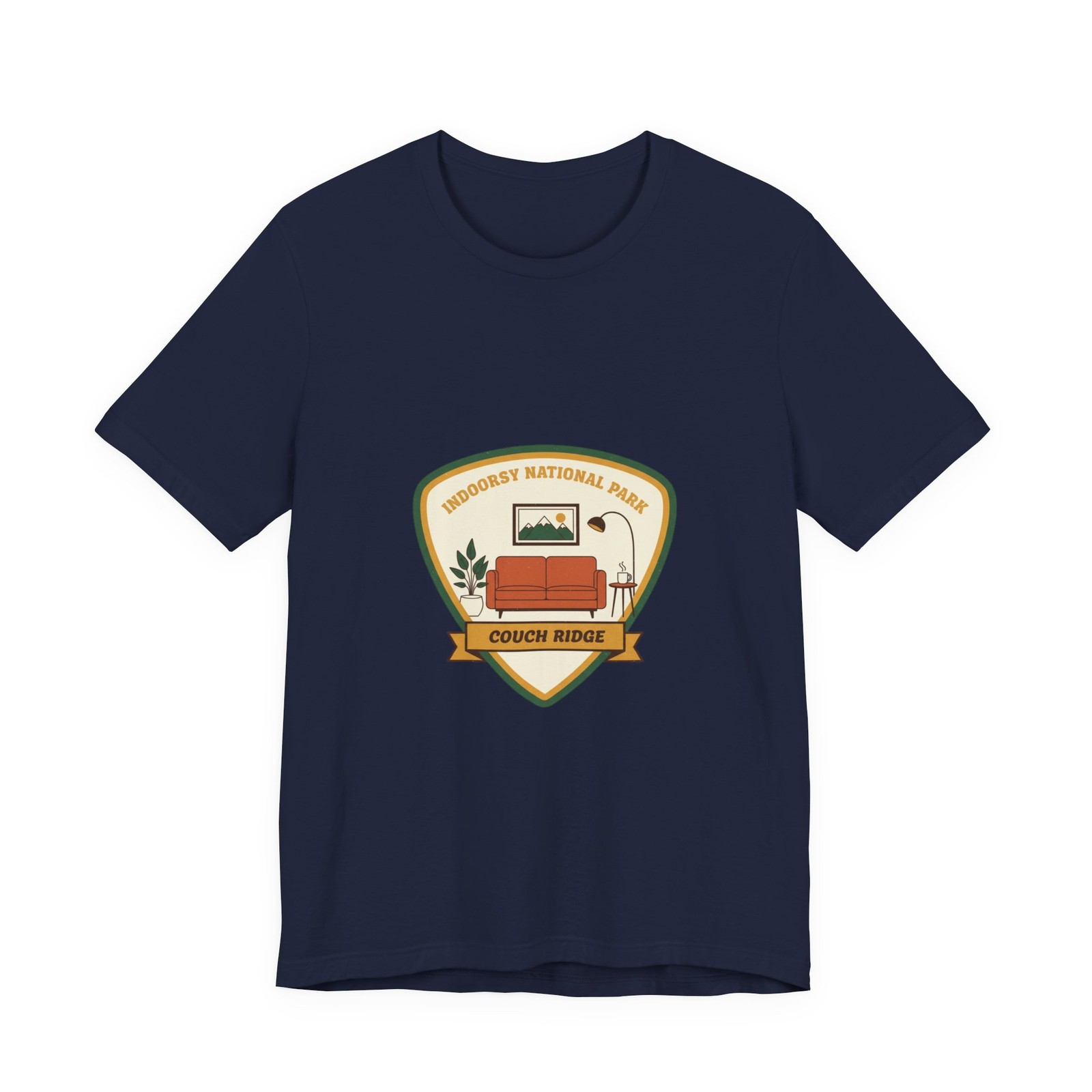 Couch Ridge Badge Tee | indoors national park, vintage patch homebody