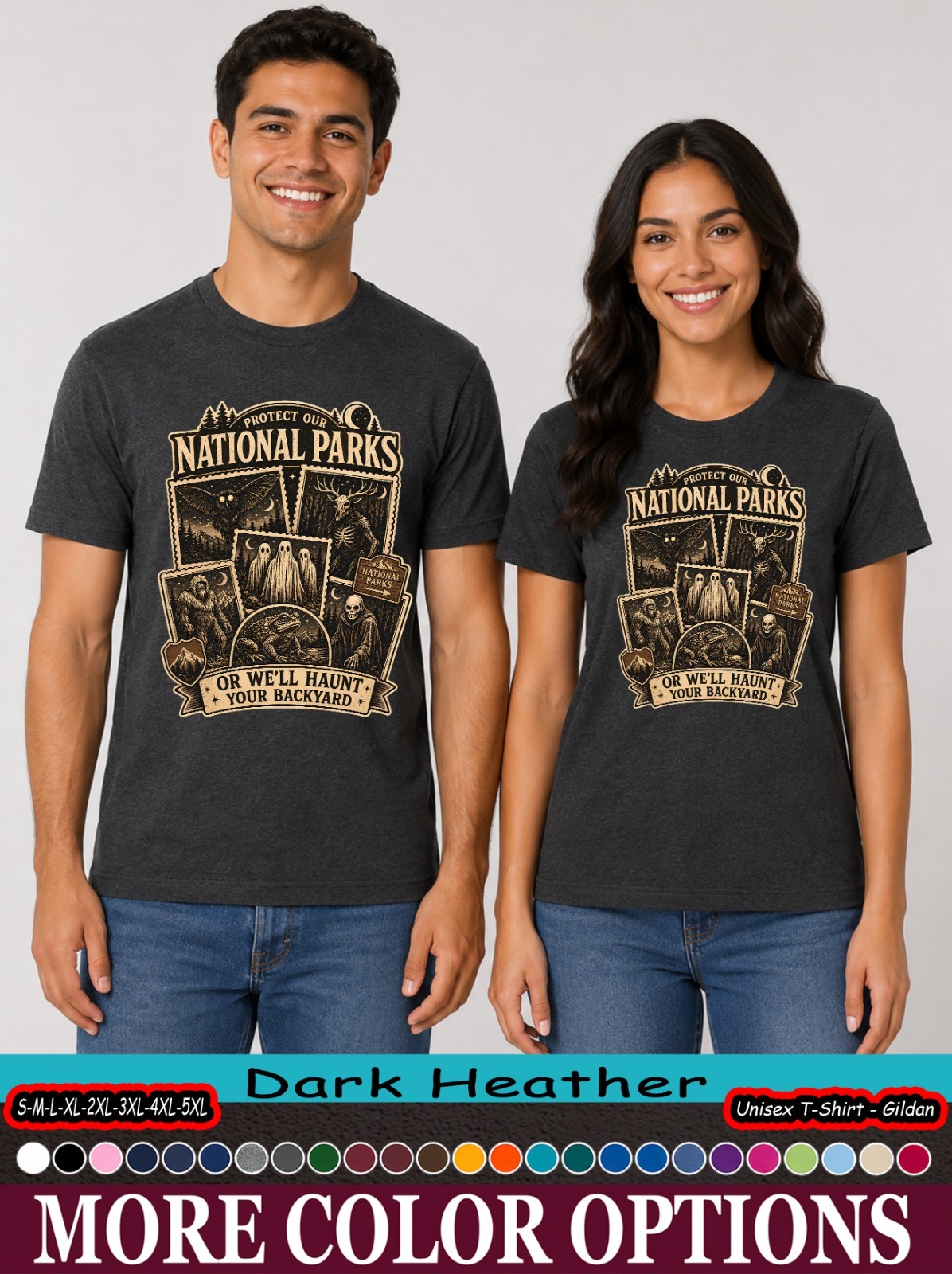 Cryptid National Parks Shirt, We’ll Haunt Your Backyard Tee