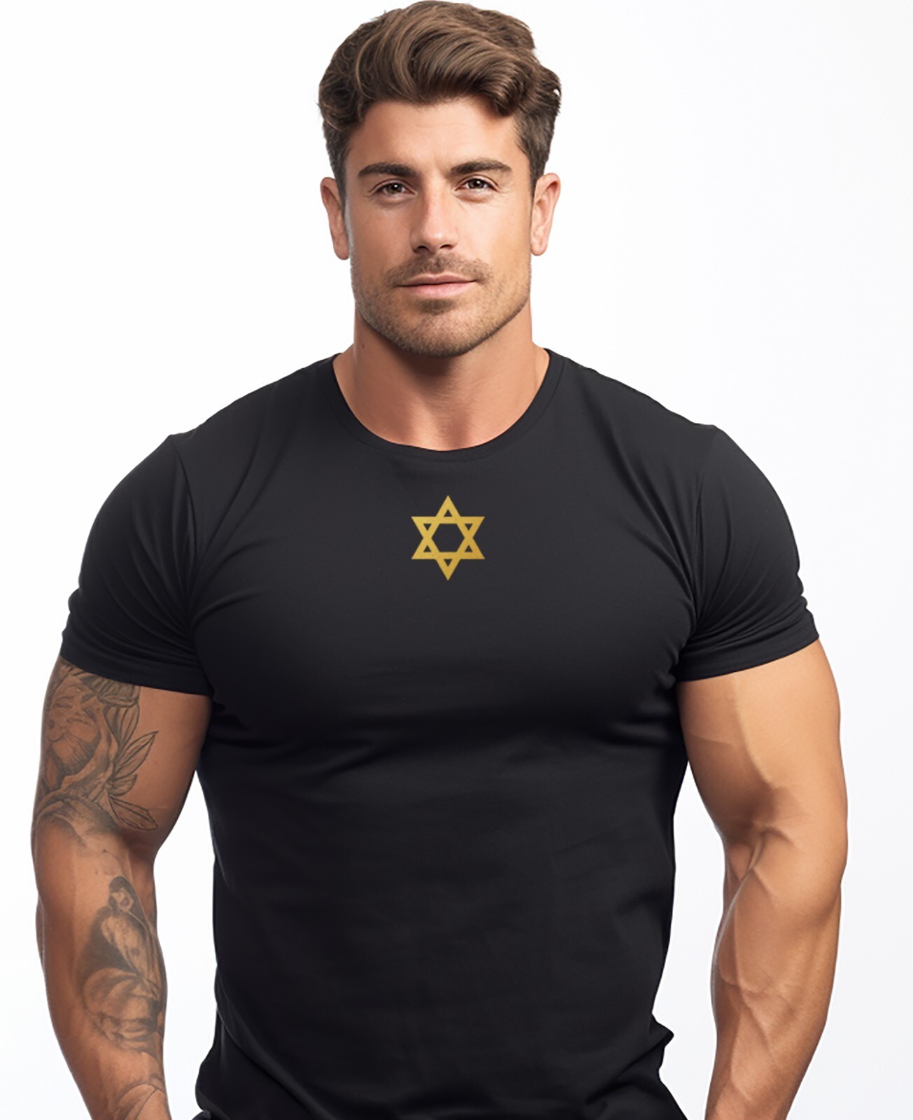 Israel T shirt Israeli T shirts Golden Star of David Patriotic Israeli Army Tee