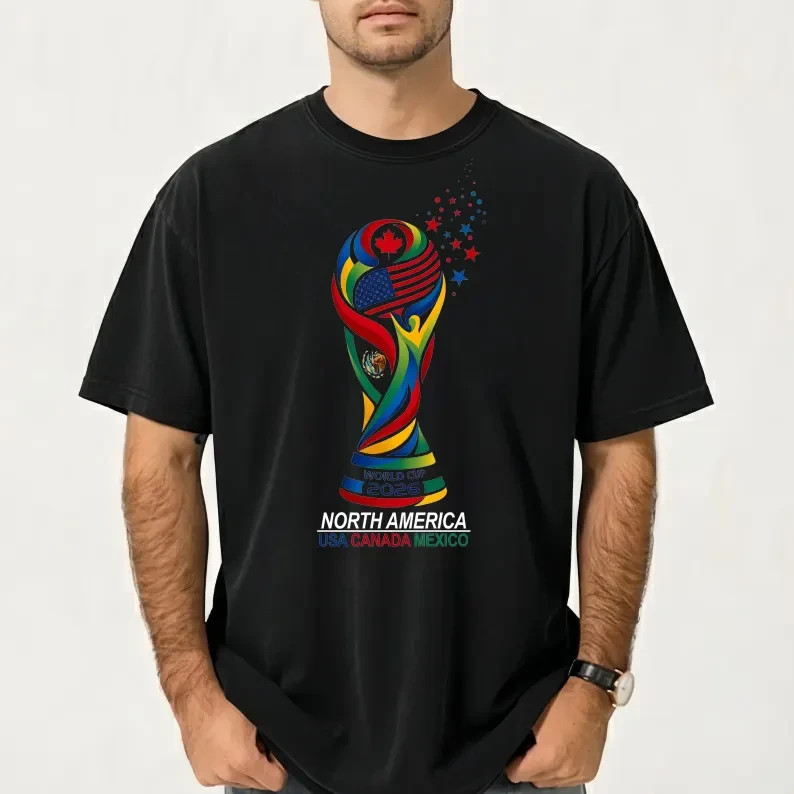 World Cup 2026 Host Cities Double Sided T-Shirt USA Canada Mexico Tee