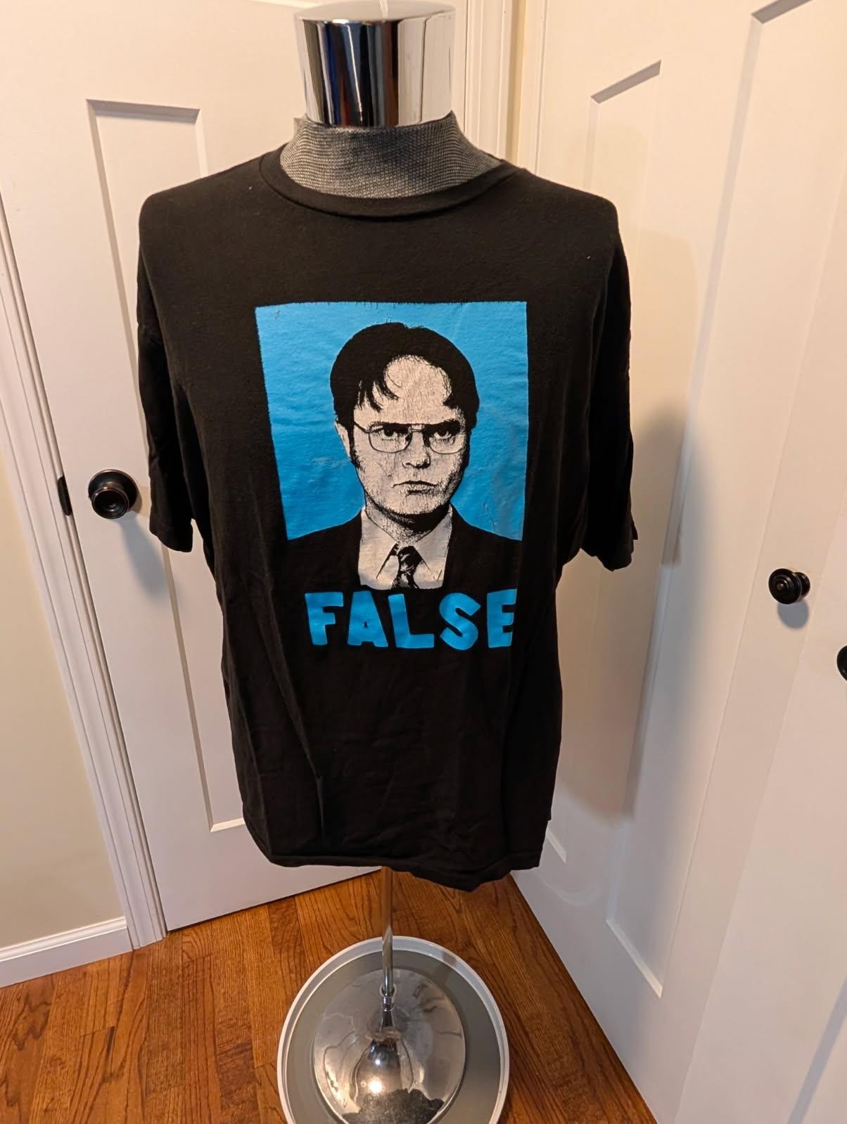 The Office Dwight Schrute False T Shirt Ripple Junction 2XL Graphic Tee