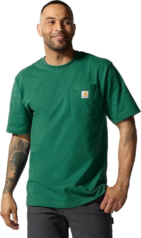 Carhartt Men’s K87 Loose Fit Heavyweight Pocket Work T‑Shirt