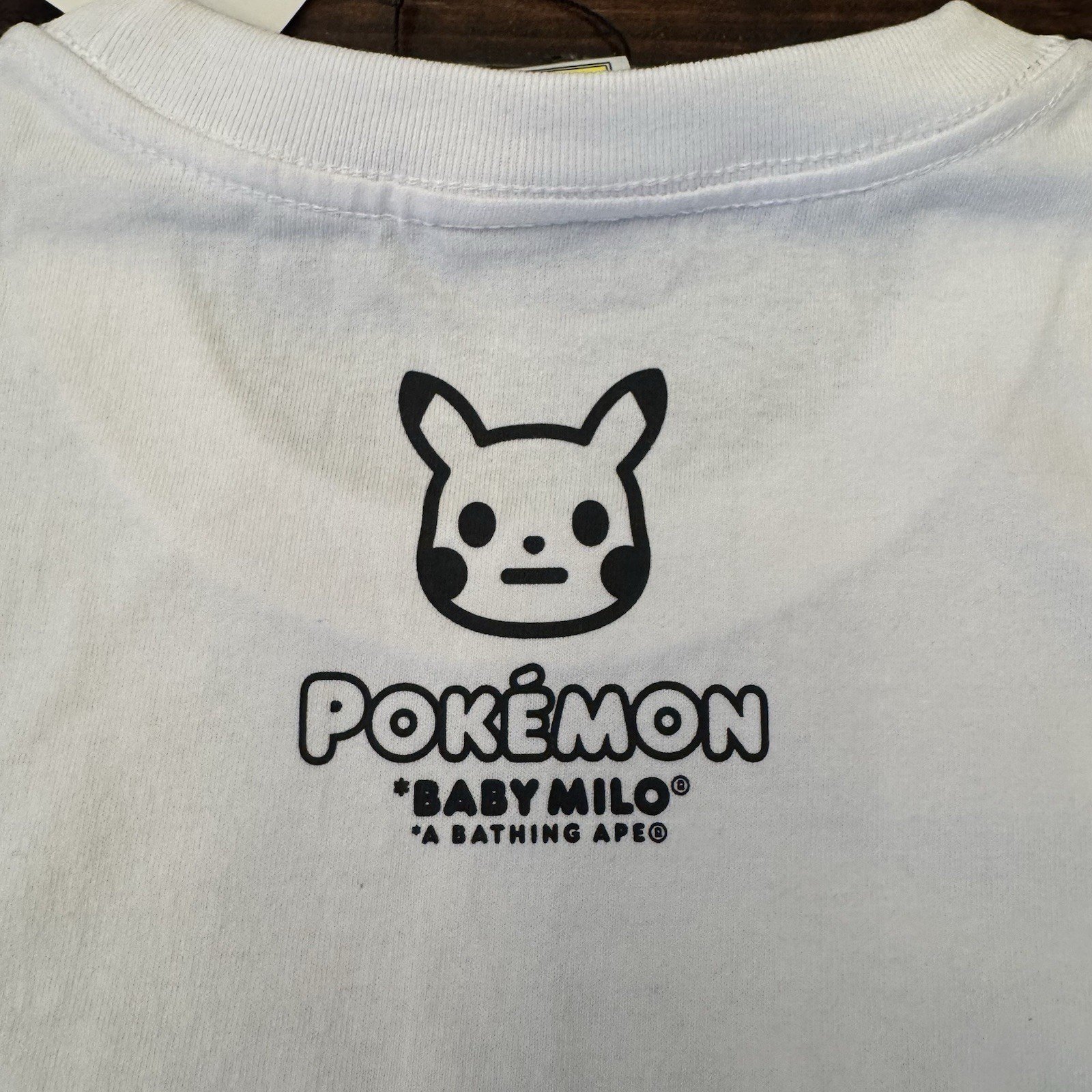 BAPE Baby Milo x Pokemon Monotone Starters #3 Tee White Sz Large FW20 Authentic