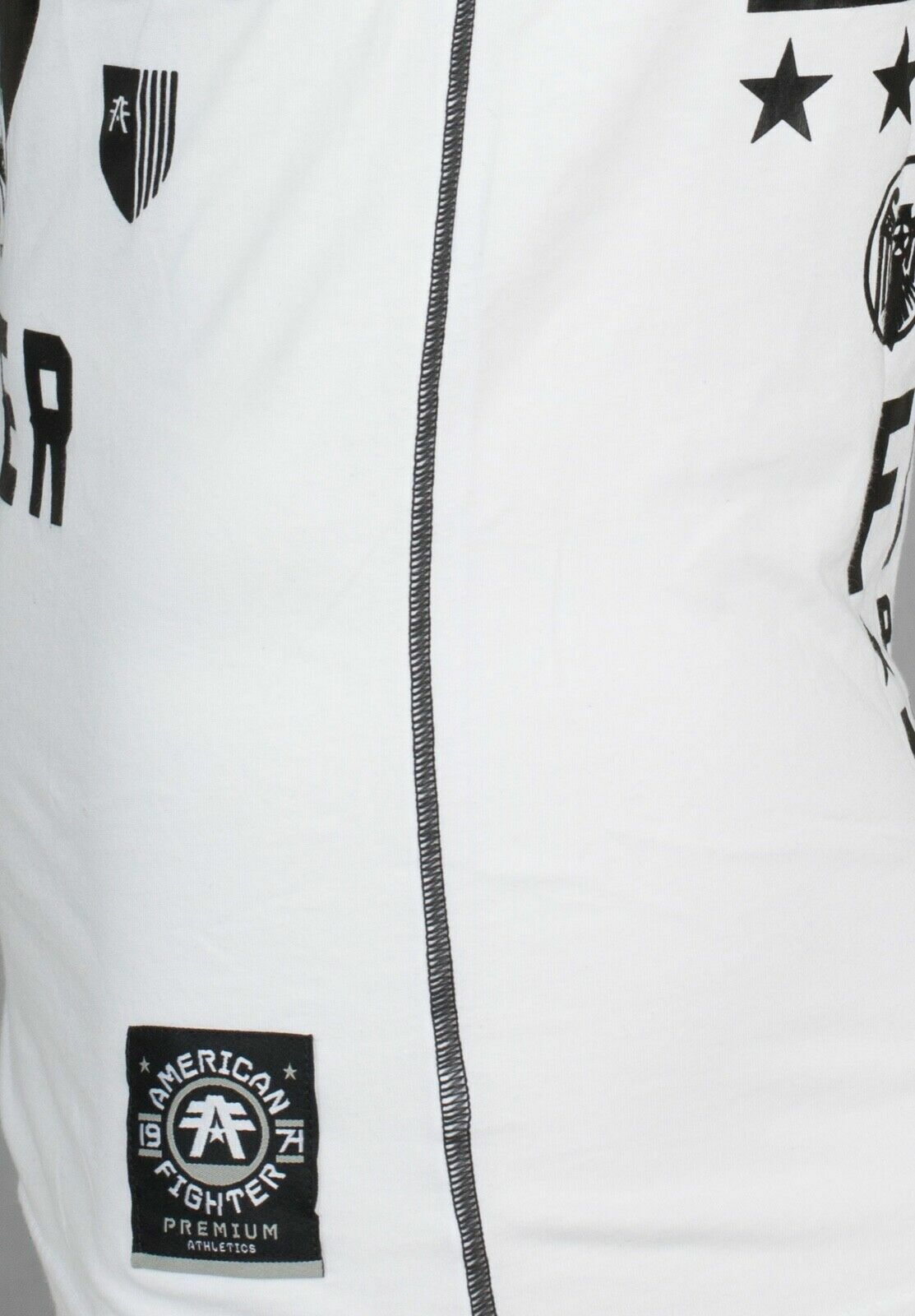 AMERICAN FIGHTER Fort Hays White Athletic Mens Crewneck T-shirt S-3XL NWT