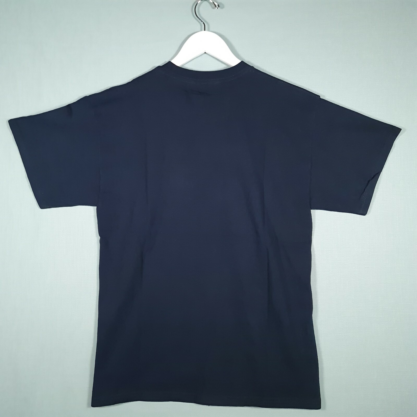 Alstyle Apparel & Active Navy T-Shirt Heavyweight Print Mens Size L