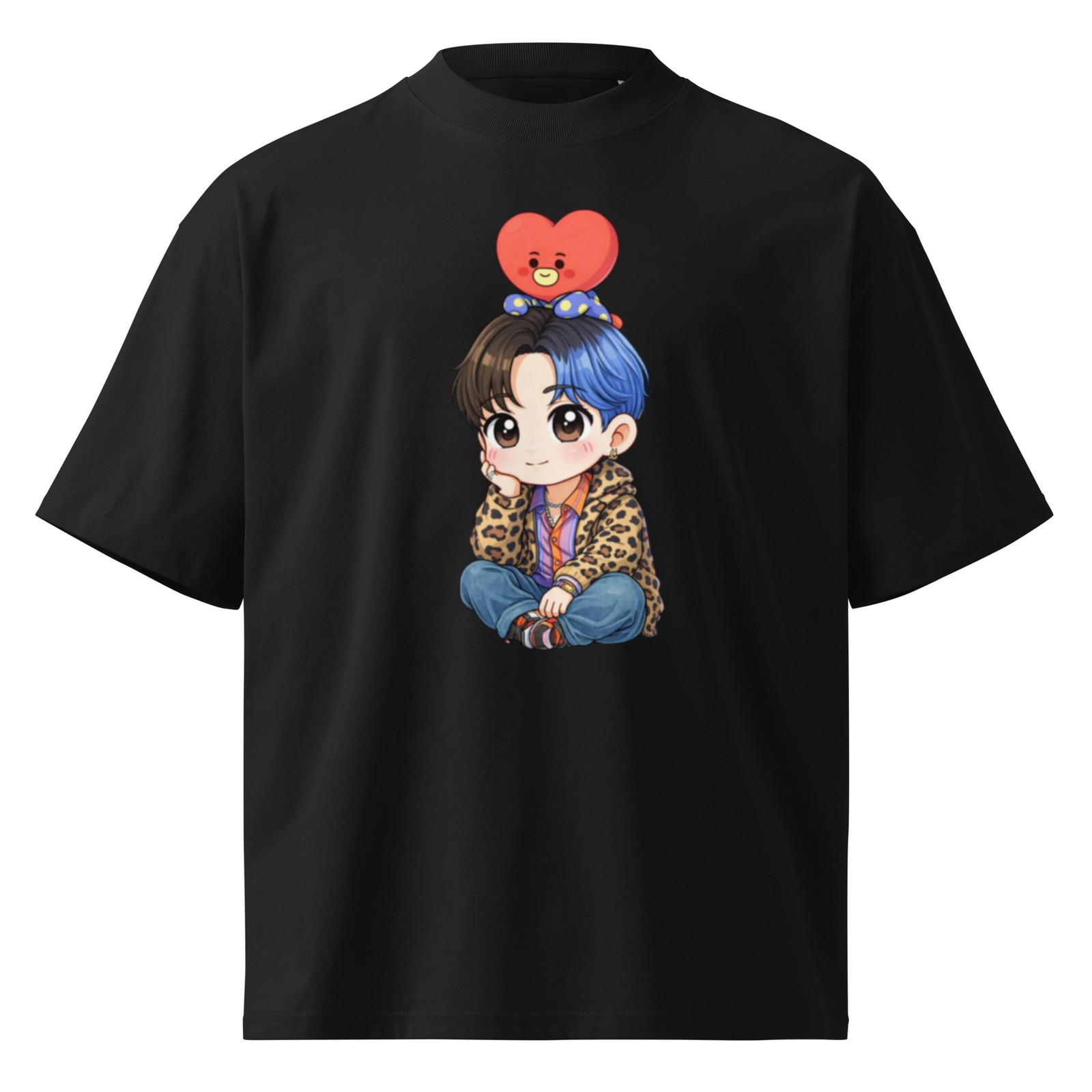 TATA – V (Kim Taehyung) / BTS / Unisex organic oversized high neck t-shirt