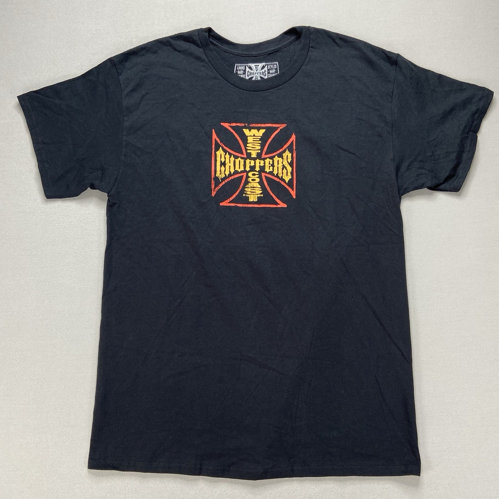 West Coast Choppers Cobra Graphic Logo Men’s Crew Neck Black T-Shirt Sizes Vary