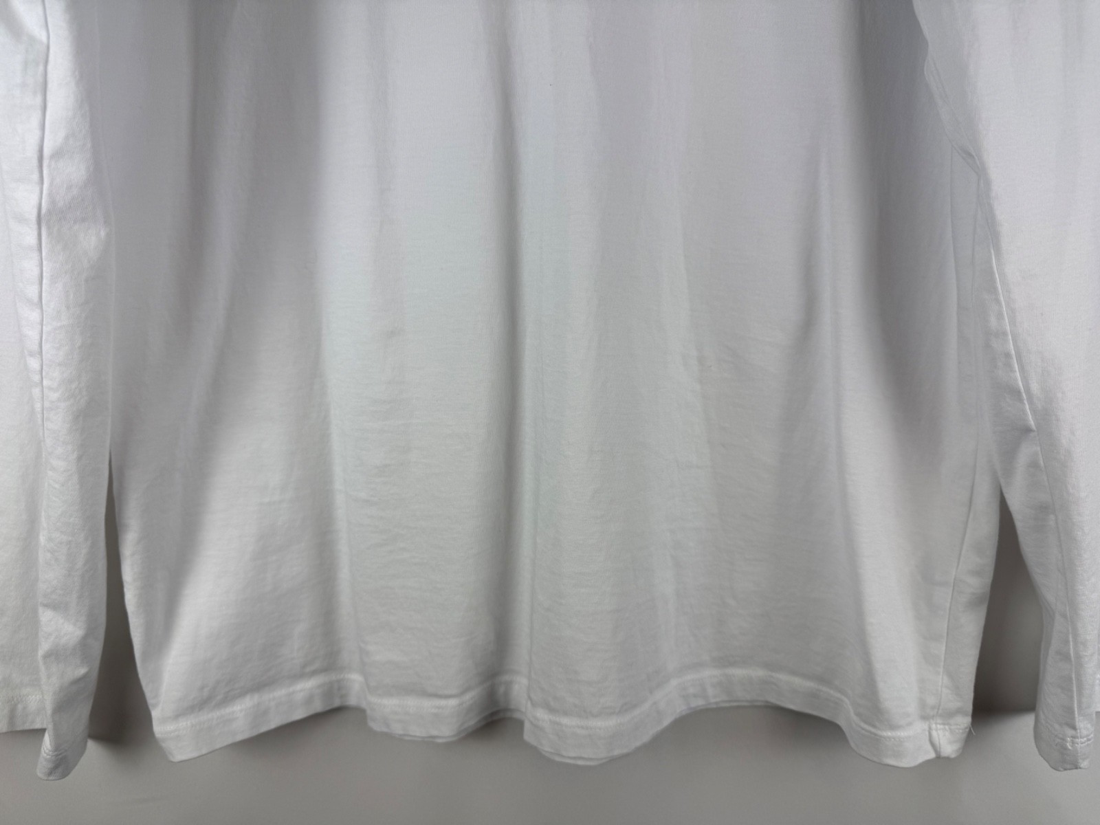 Quince Men’s White Long Sleeve 100% Pima Cotton Luxe Touch Tee Shirt Large L