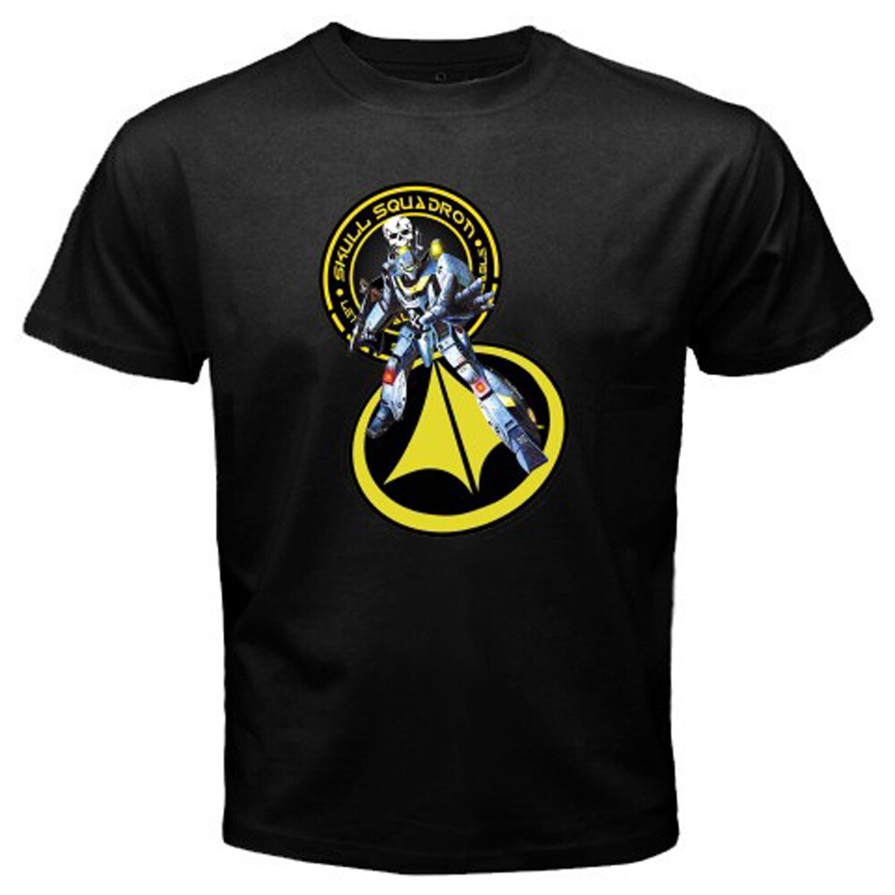 Robotech Skull Leader VF-1S Men’s Black T-Shirt Size S-5XL