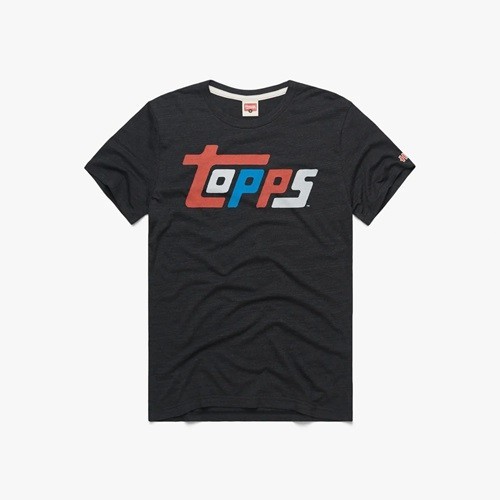 Homage Topps Baseball 1981 Black Logo T-Shirt NEW WITH TAGS!^