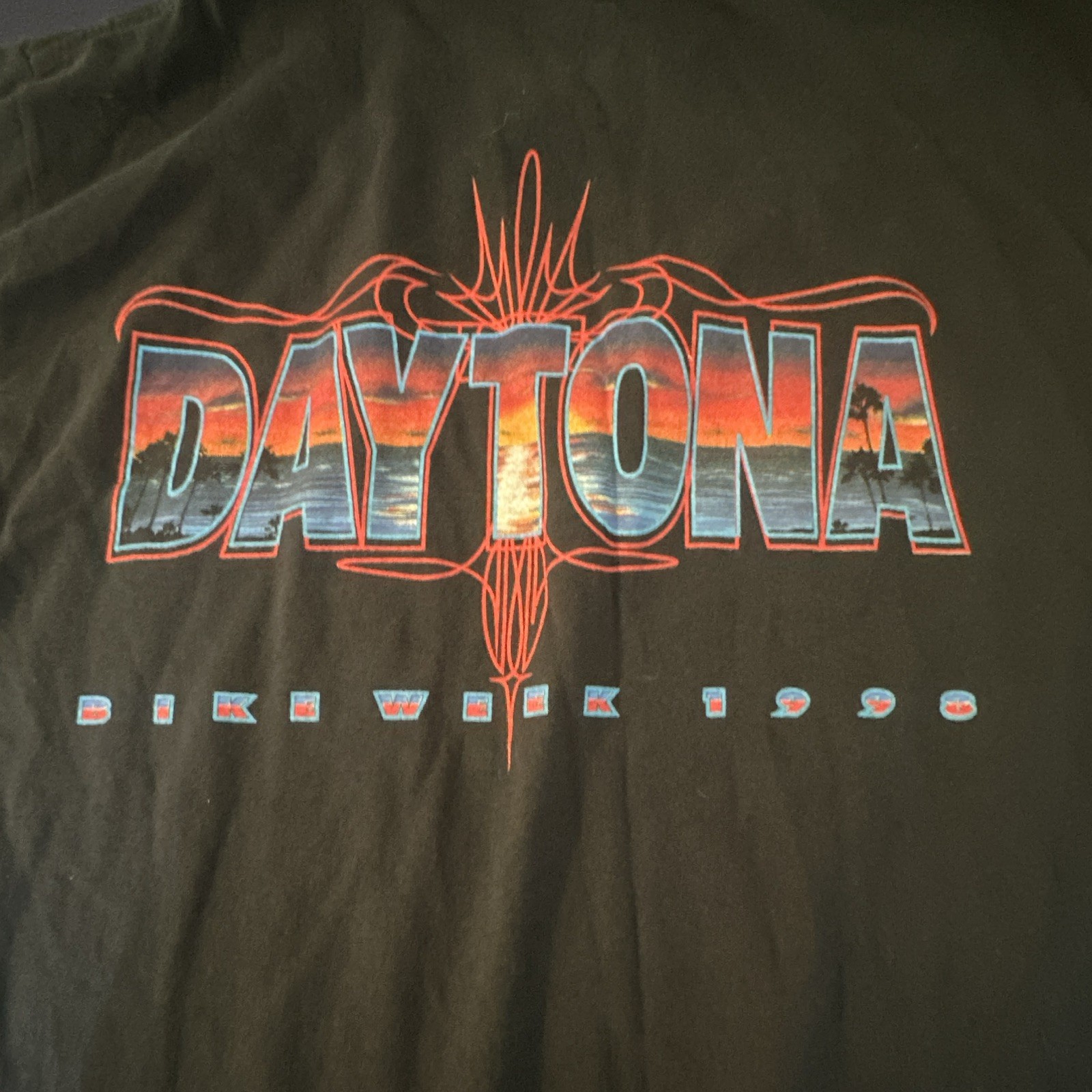 Vtg 1999 Daytona Bike Week Shirt Mens Large L Competitors View Double Sided 90s
