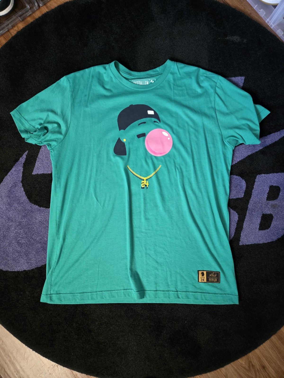 Men’s Big & Tall Baseballism The Kid Ken Griffey Jr. Softstyle T-Shirt Teal 2xl