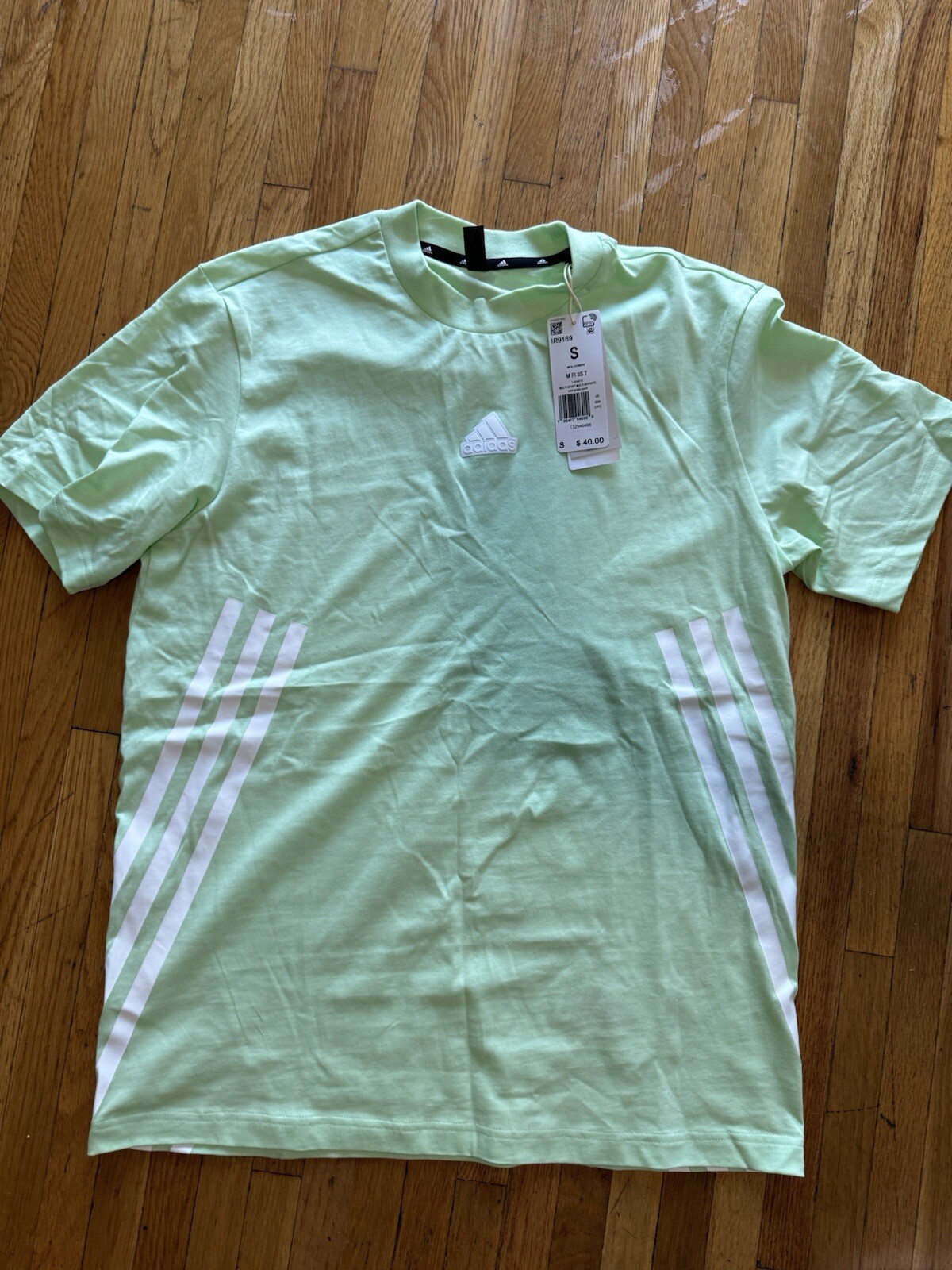 T-Shirt Adidas Future Icons BOS Girocollo Cotone Verde Adulto IR9169