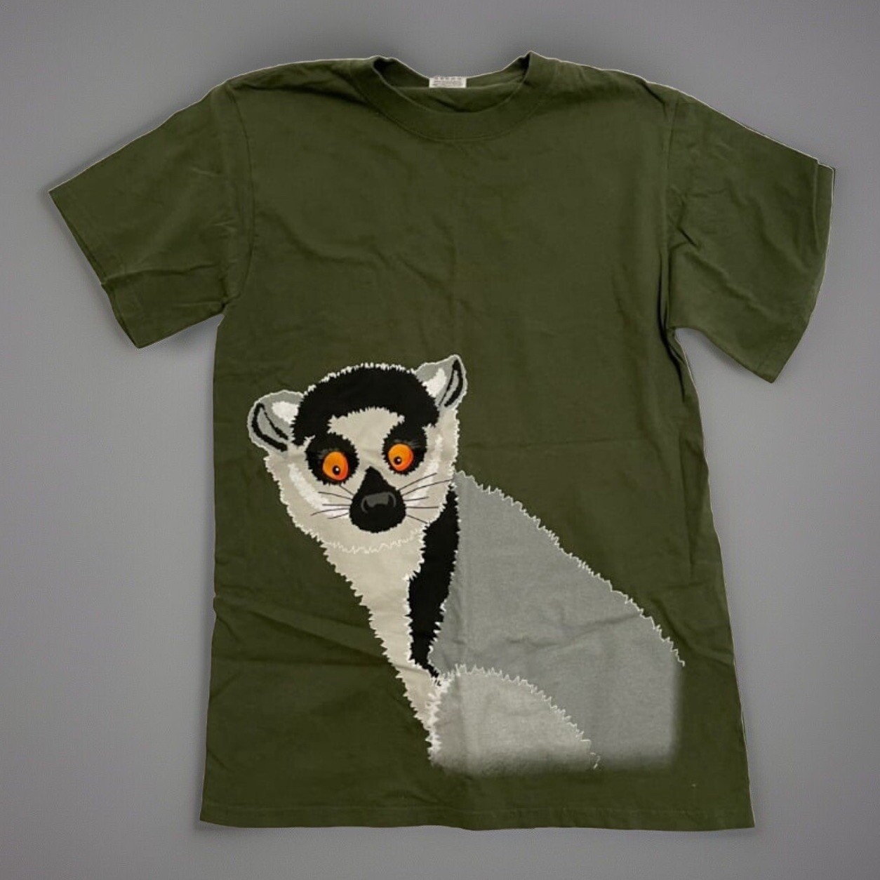Madagascar 3D Promo Leemur Fruit of the Loom Green Tshirt 0037