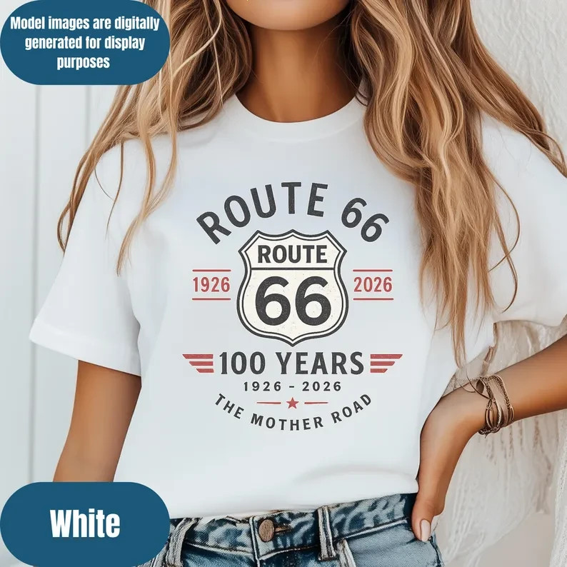 Route 66 100th Anniversary T-Shirt | Route 66 Centennial Shirt 1926-2026