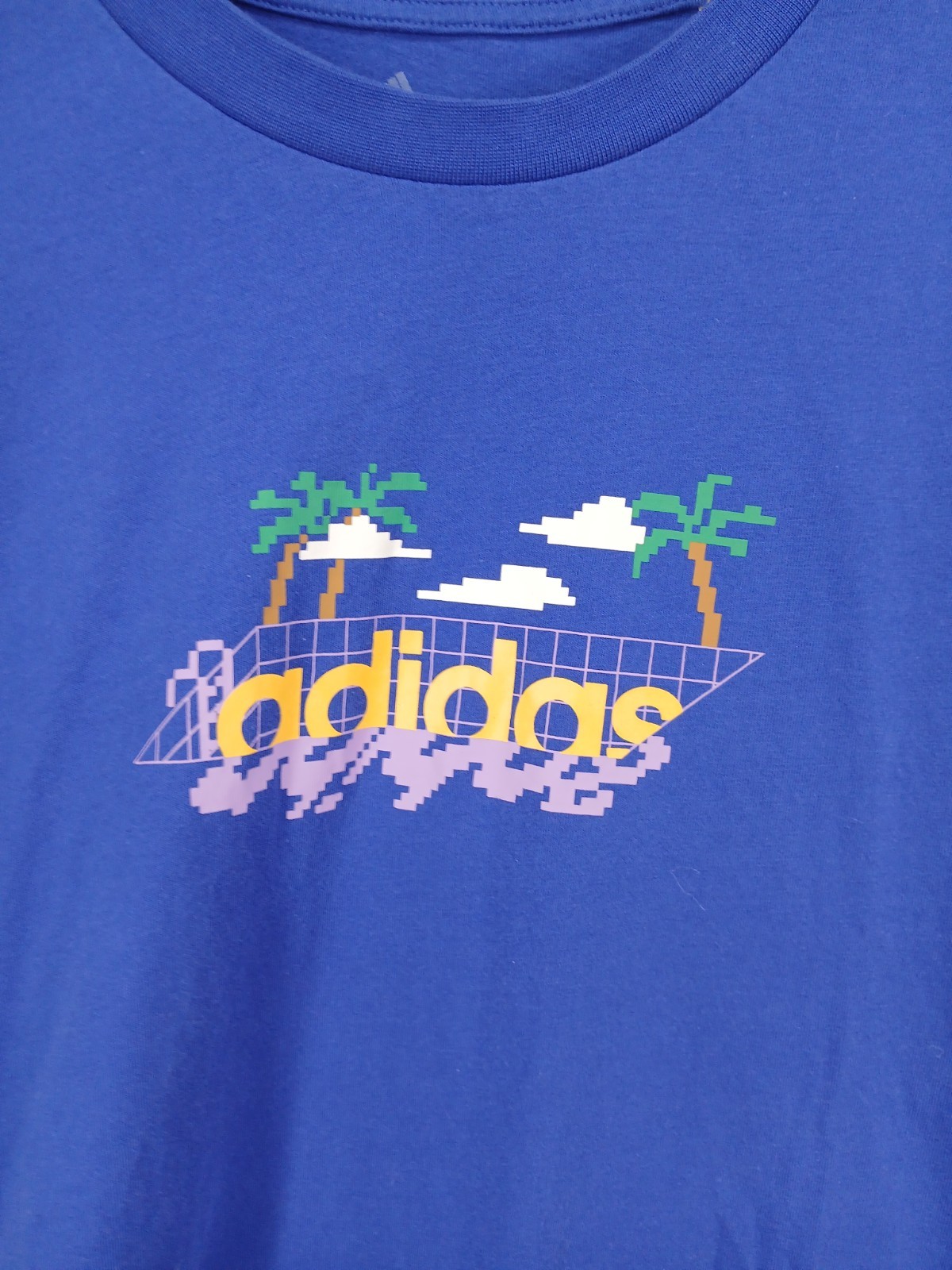 Adidas Men’s 2X Crew Neck T-Shirt Multi Sport Team Royal Blue