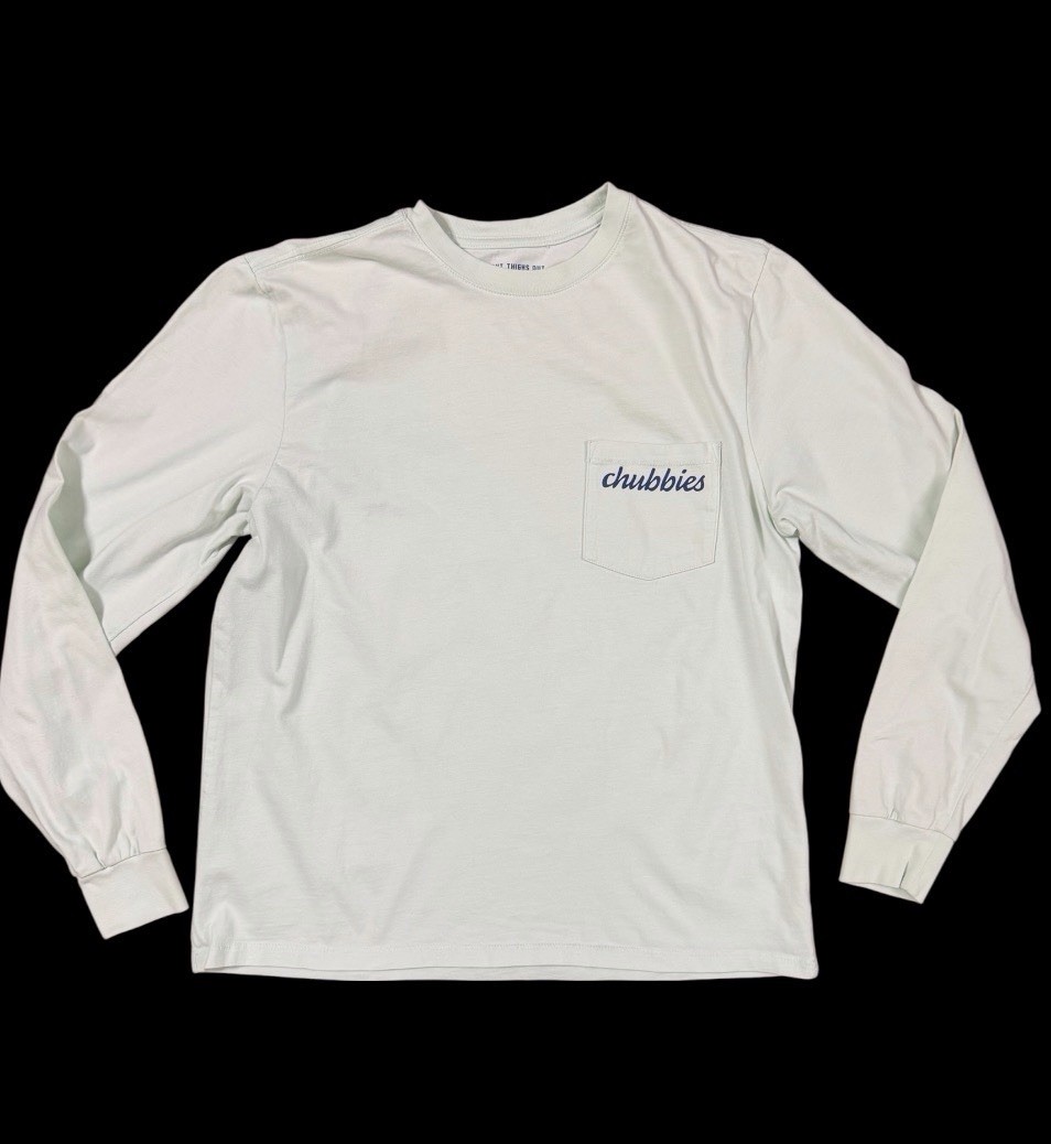 Chubbies The Weekend Has Arrived Men’s Small T Shirt Long Sleeve Green