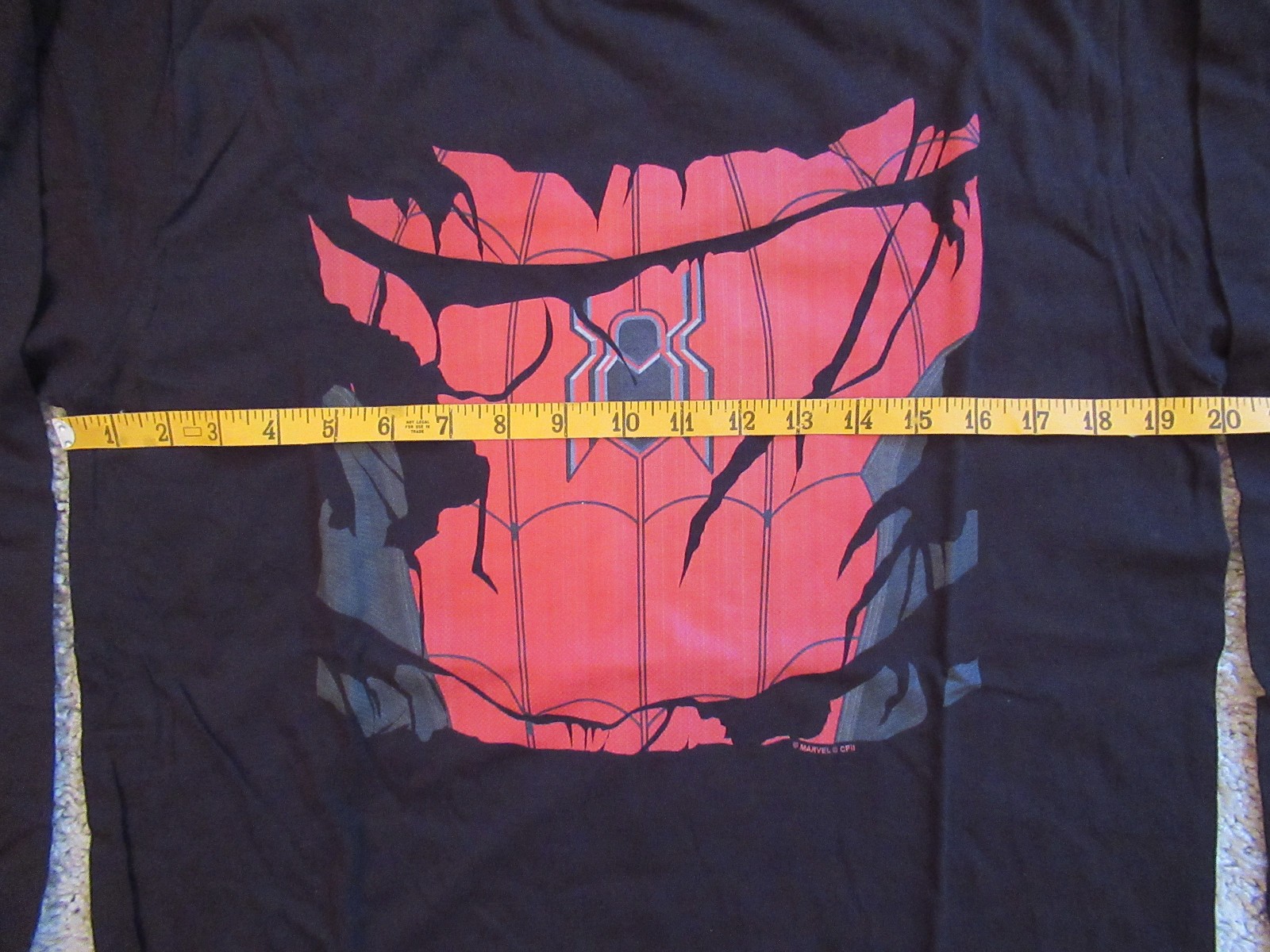 Marvel Spider-Man: No Way Home Torn Suit Long-Sleeve T-Shirt Size Medium