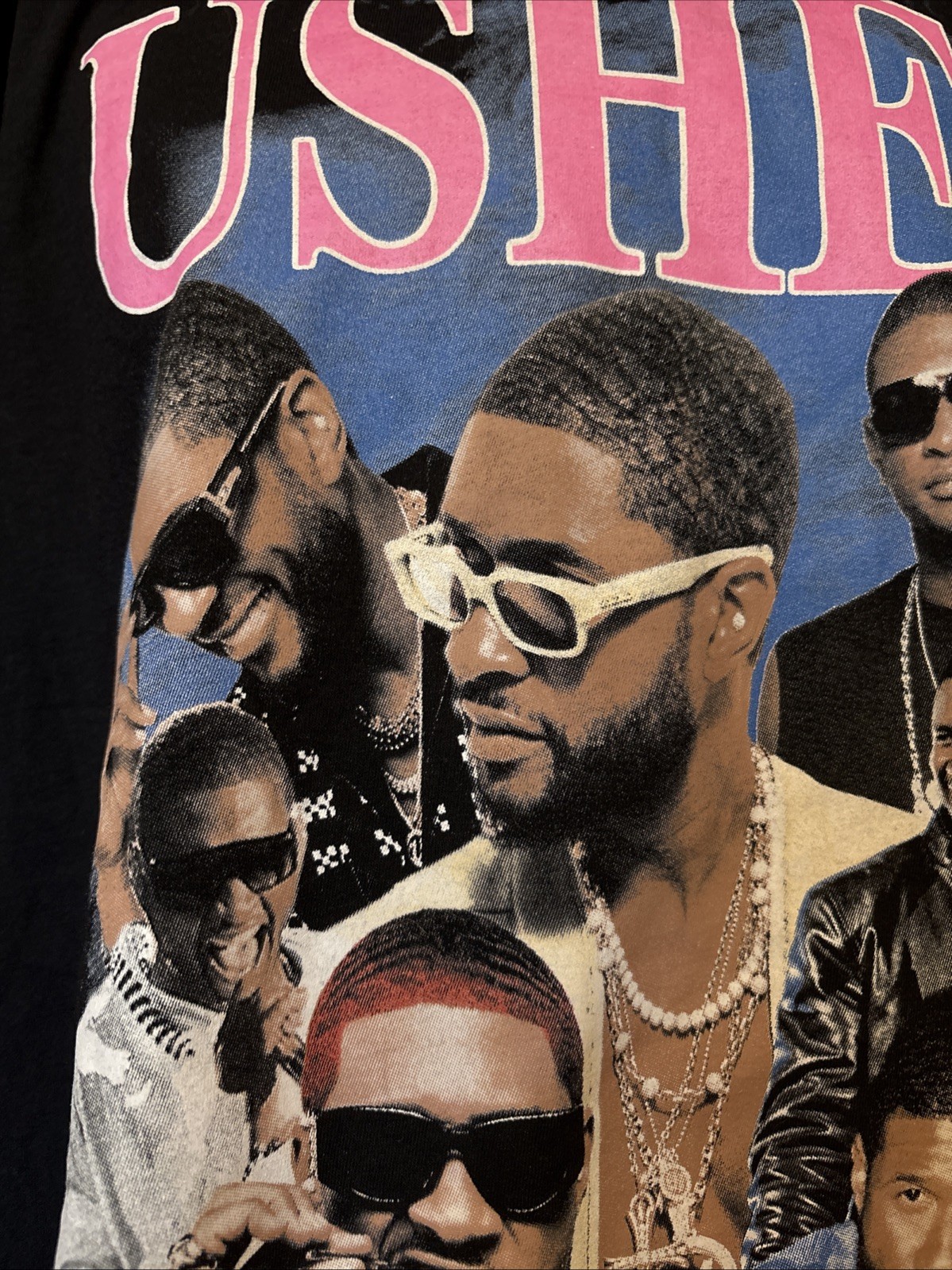 Usher Past Present Future Tour Black Shirt Size 2XL Mens