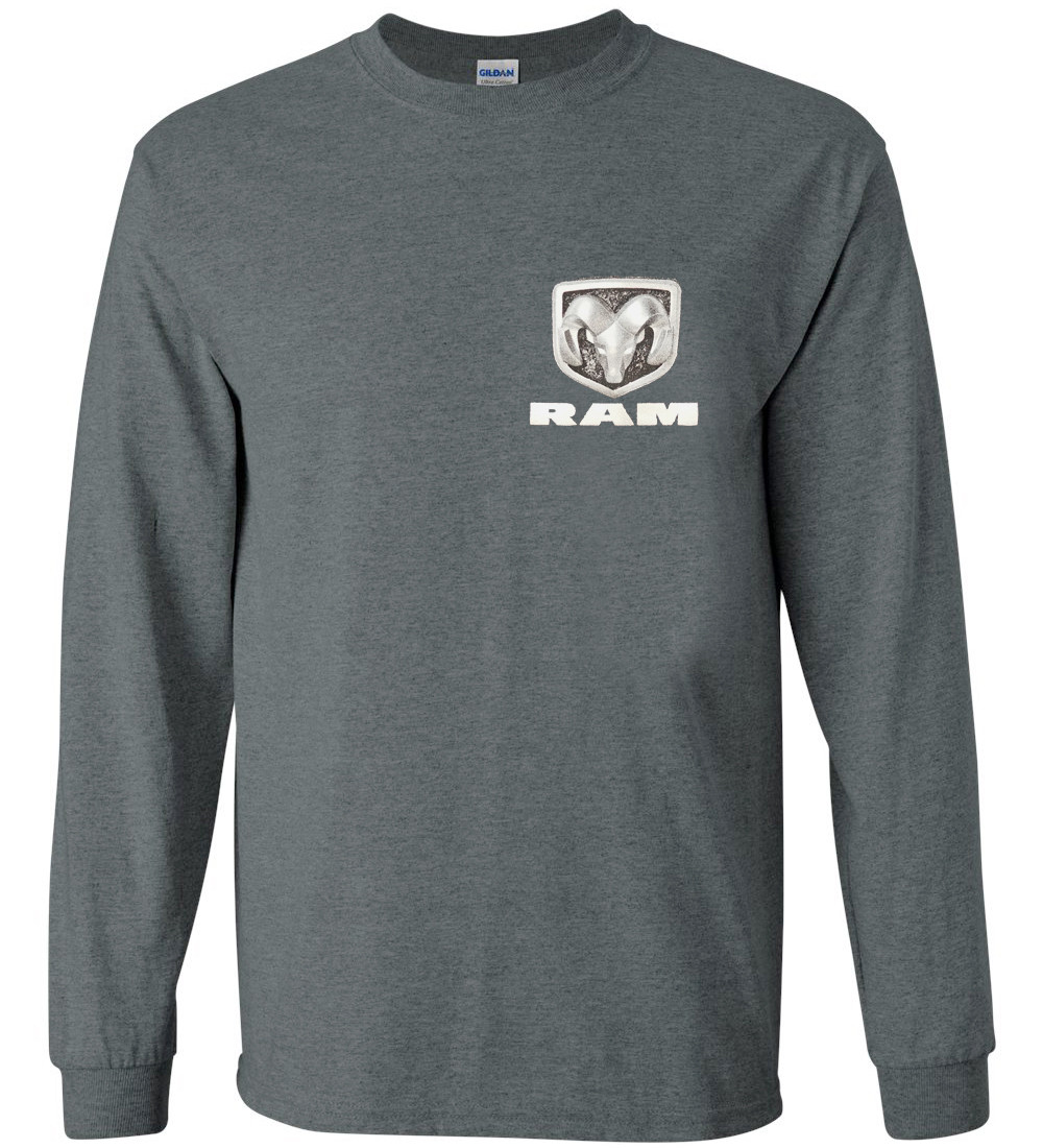 Dodge Ram Shirt Long Sleeve Tee Men’s T-shirt Ram Decal Gifts for Men Trucks