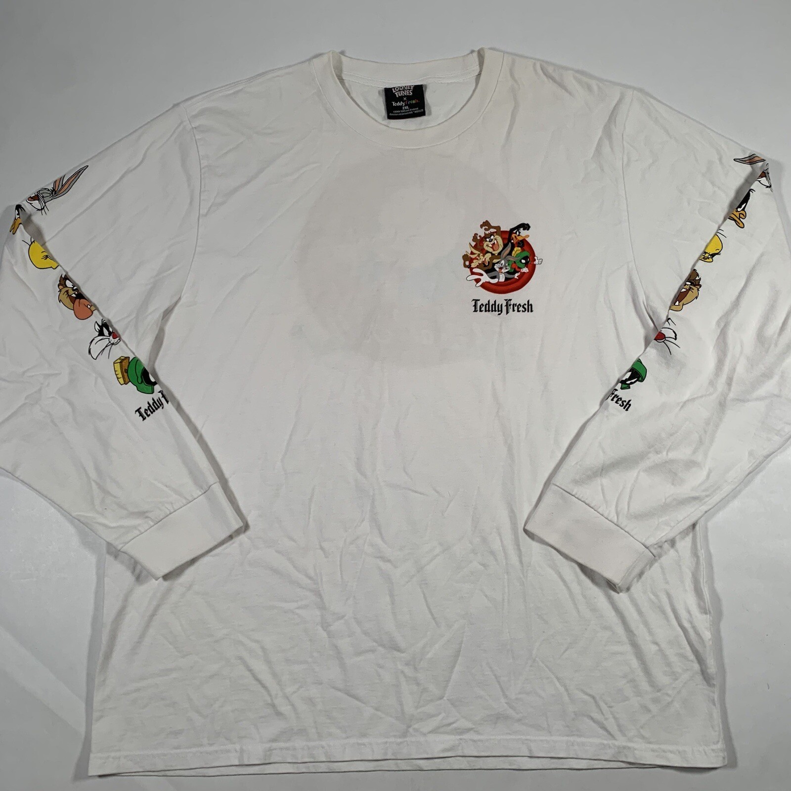 Teddy Fresh x Looney Tunes Adult 2XL Thats All Folks Long Sleeve T-Shirt Porky
