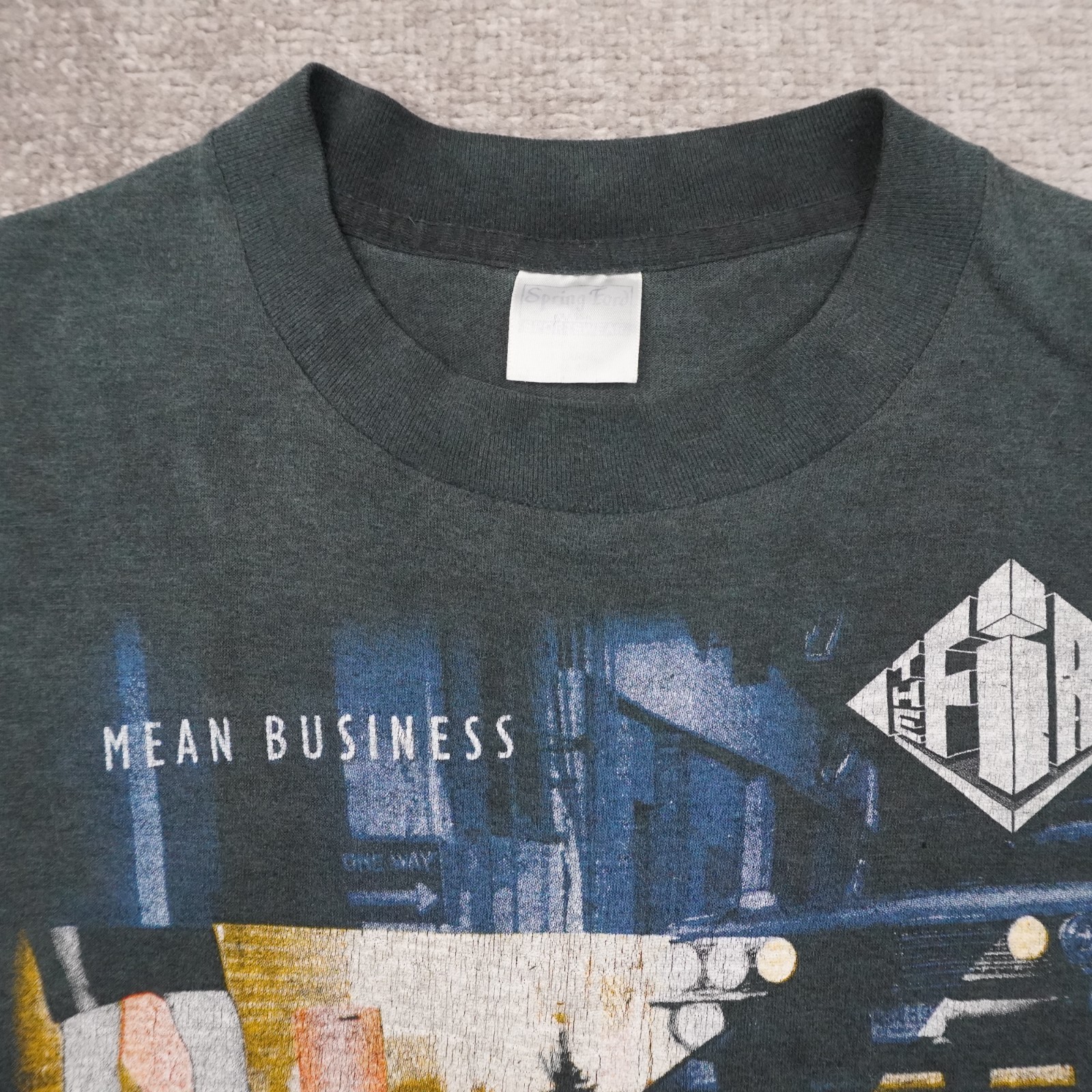 Vintage The Firm Mean Business Tour Music Mens XL Black Short Sleeve T-Shirt
