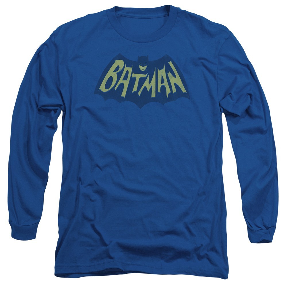 Batman TV Series Bat Logo Blue T-Shirt Men’s S-5XL Licensed DC Comics Tee