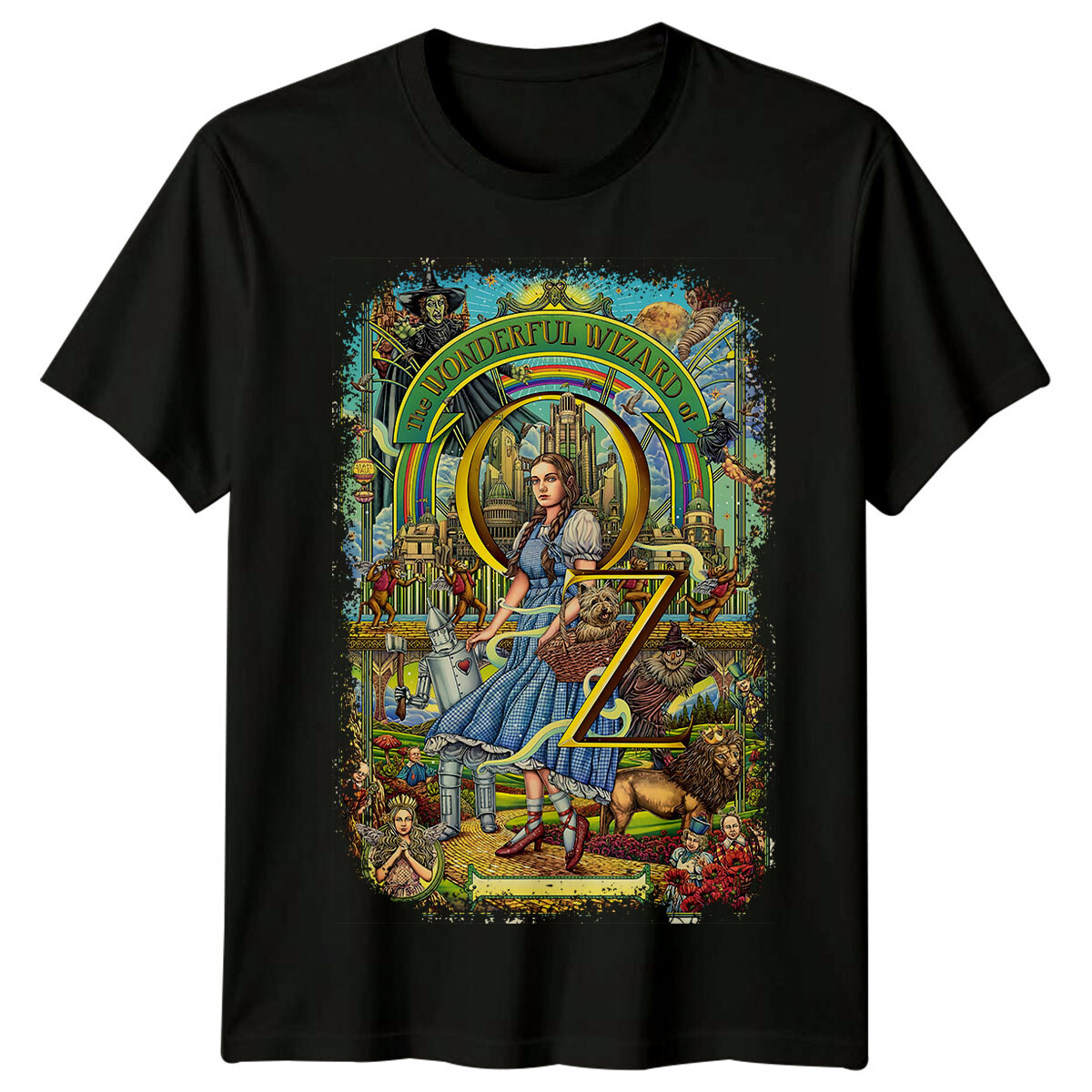 The Wizard of Oz (1939) Movie Poster Inspired T-Shirt Retro 30s Tee Unisex
