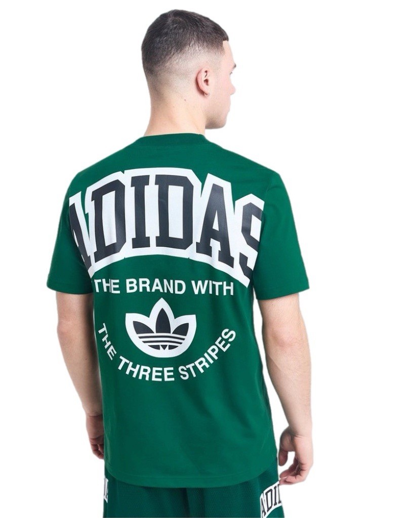 Adidas Originals Back Logo T-Shirt – Green Men’s Trefoil Tee