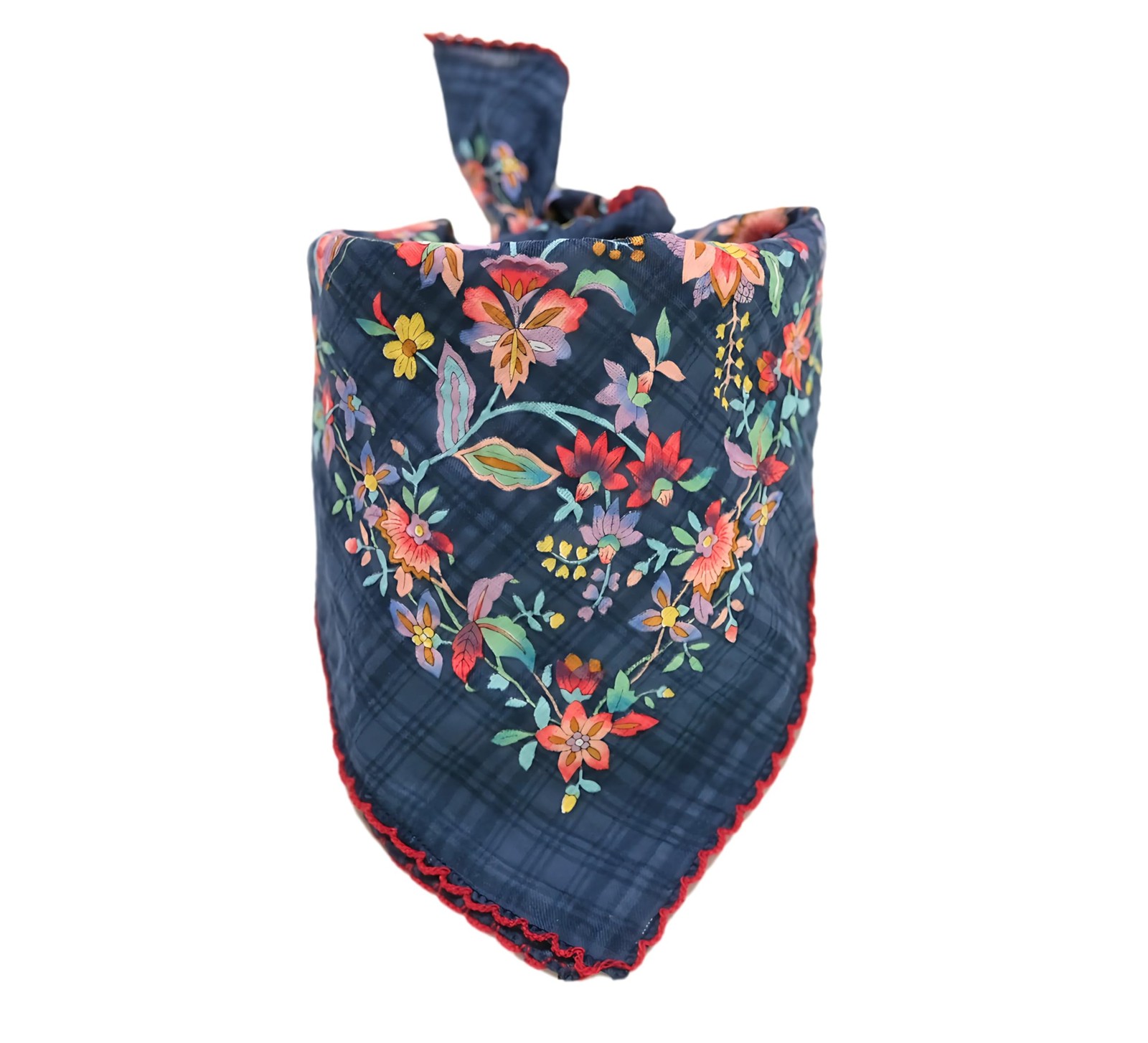 Soft Cotton Viscose Bamboo Floral Bandanas Hair Wrap Headband Scarf 21×21