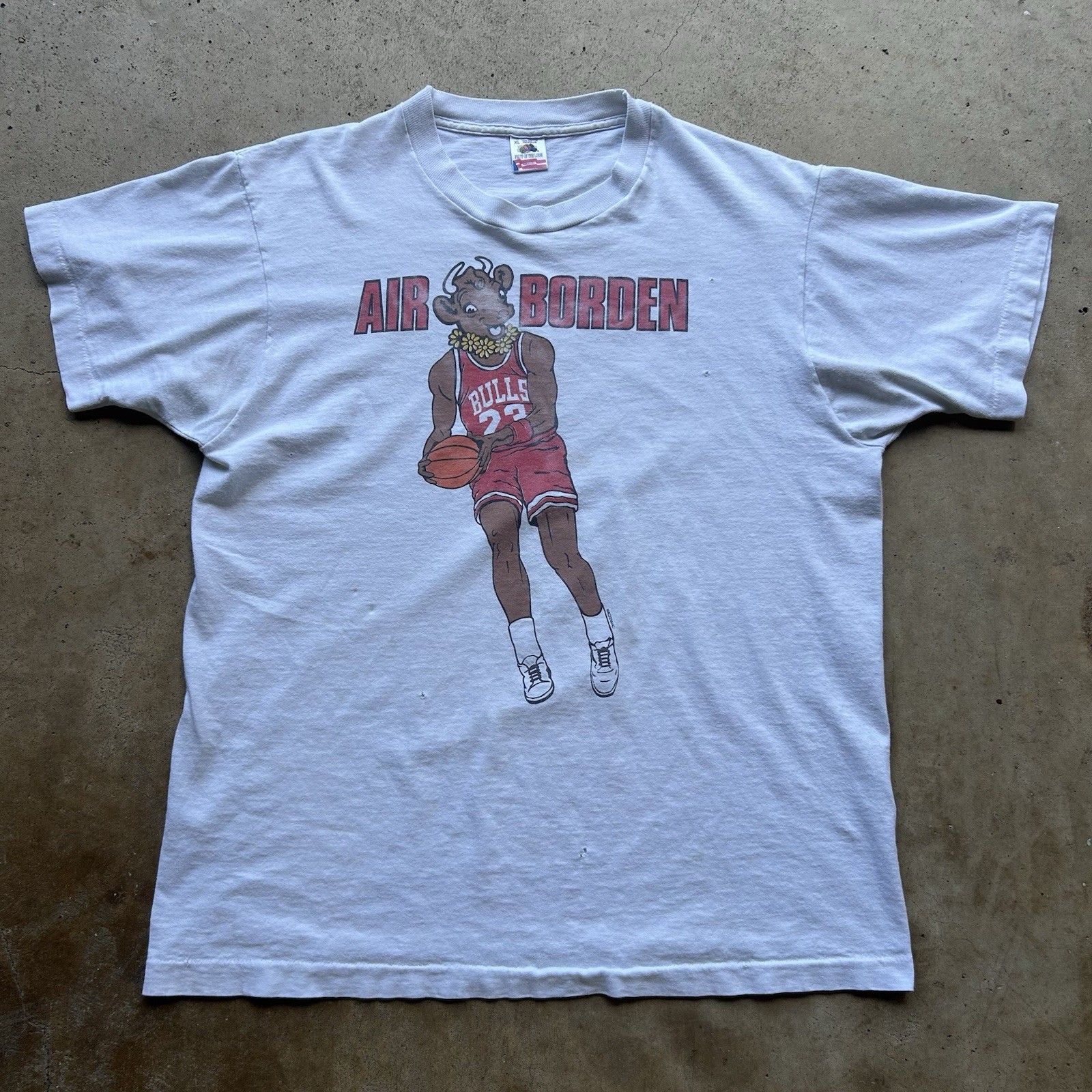 90s Air “Borden” Promotion tee 1 of 1 single stitch Michael Jordan size XL