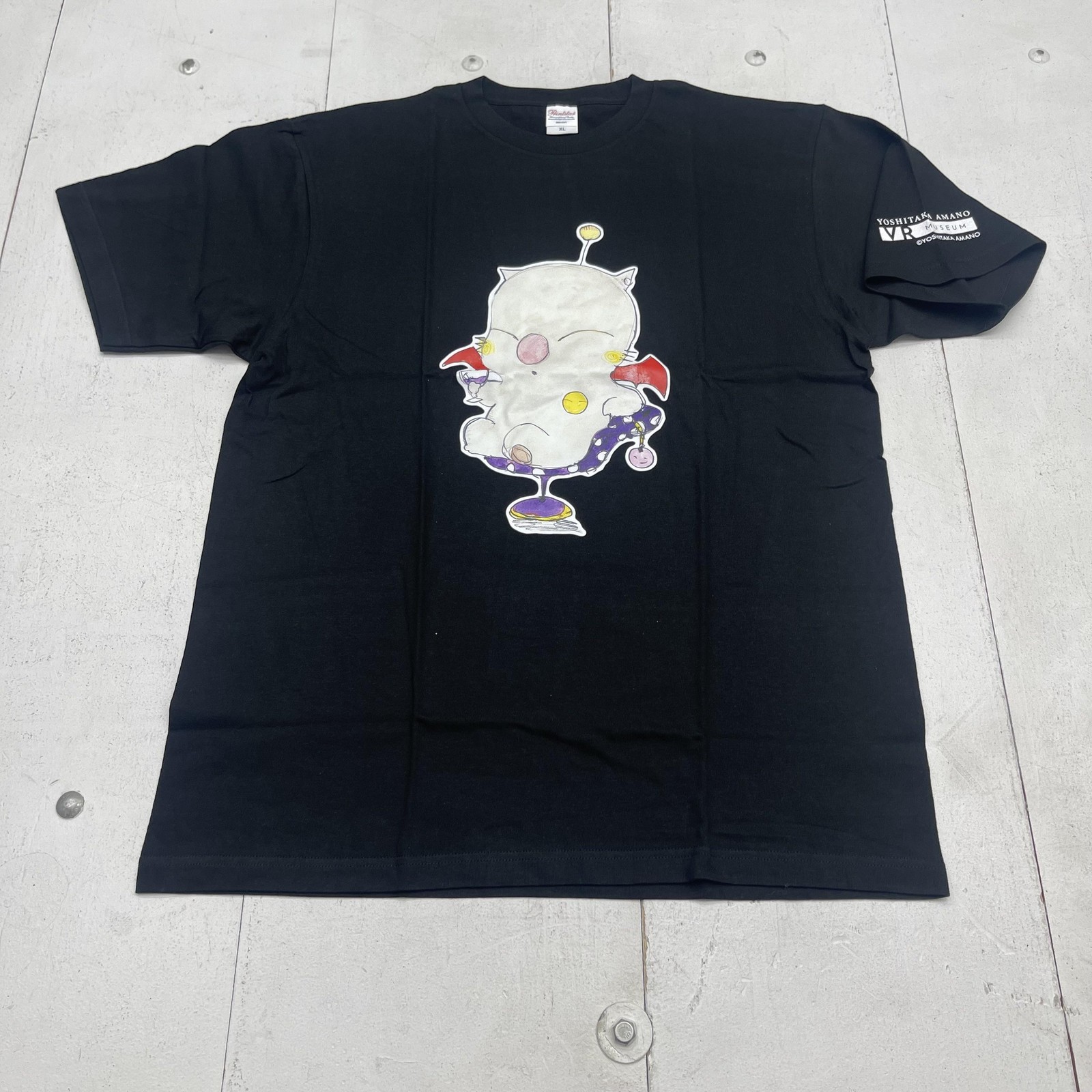 Printstar Shirt Mens XL Black Yoshitaka Amano Moogle Final Fantasy VR Museum Tee