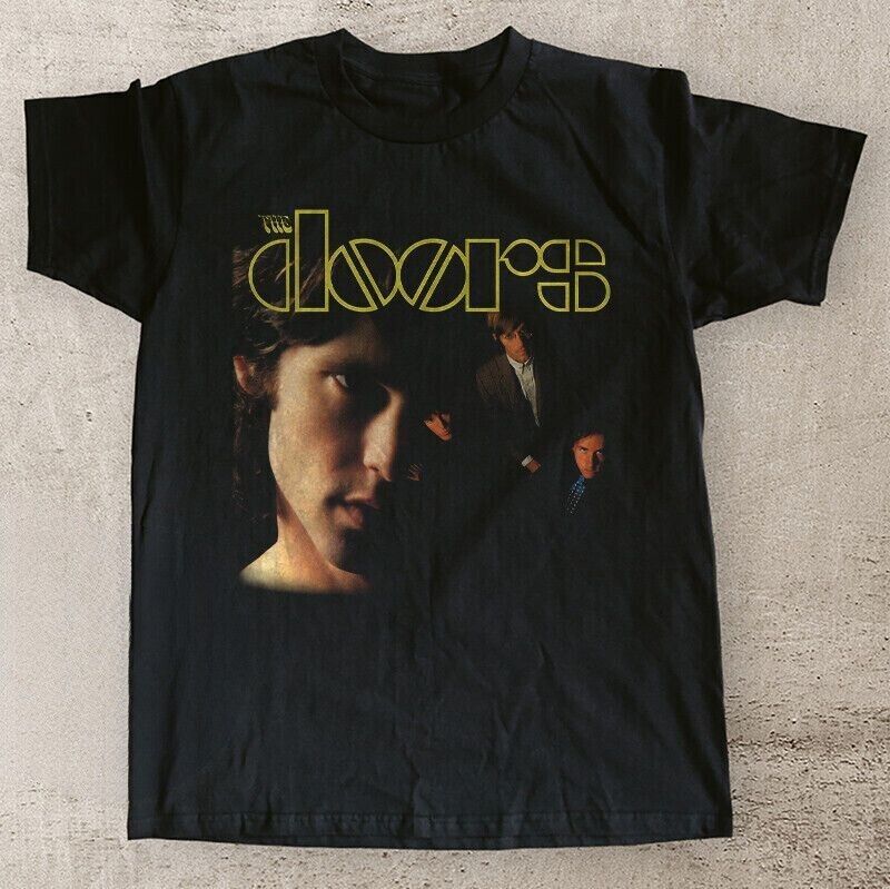 The Doors Album Black Unisex T-Shirt Short Sleeve All Size Tee Gift For Fan
