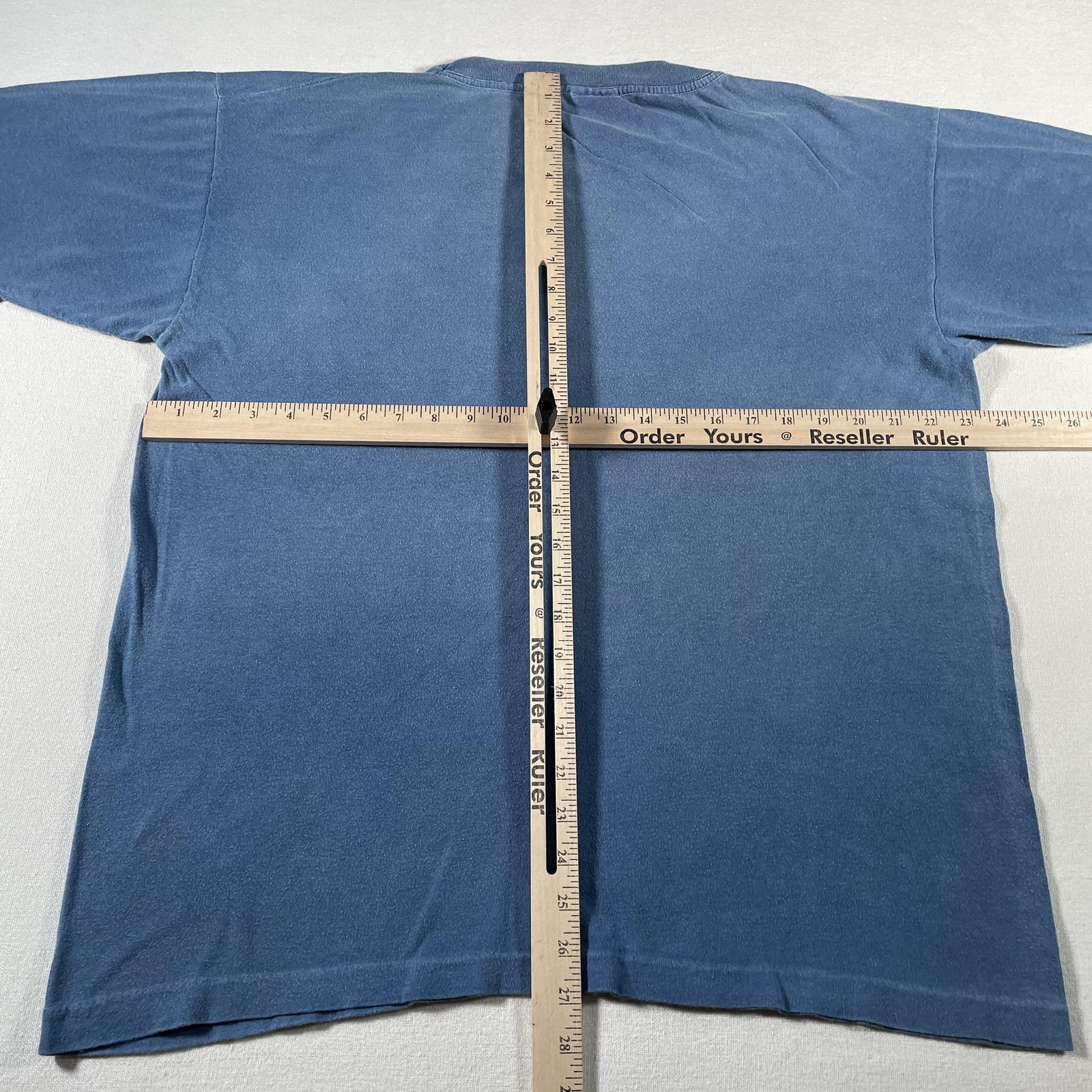 Vintage Southwestern Shirt Mens Large Blue Tribal Beaded Faded Soft Thin 90s