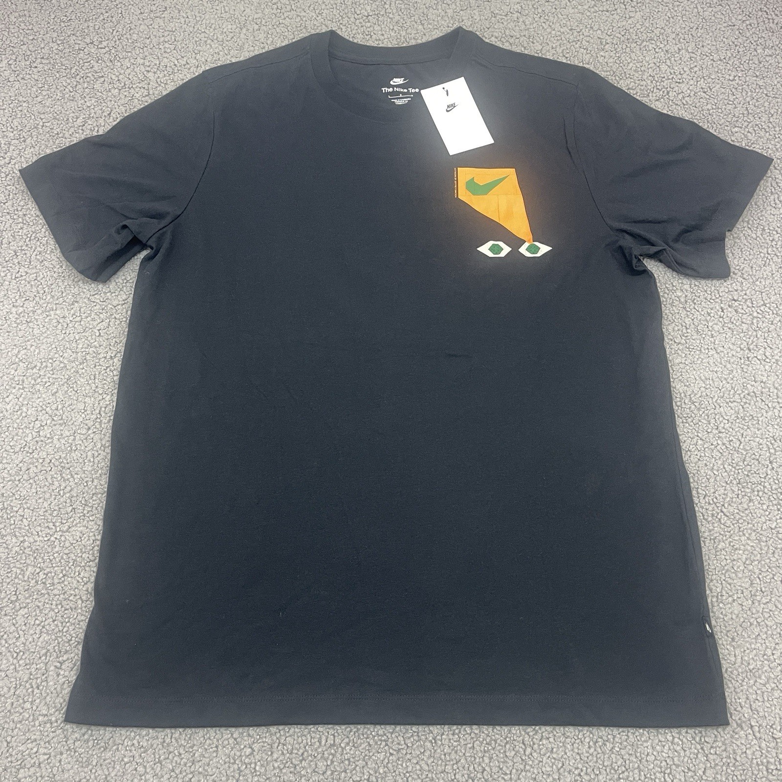 Nike The Nike Tee Mens Large Black Graphic T-Shirt Jeffery Sincich Seeking Sole