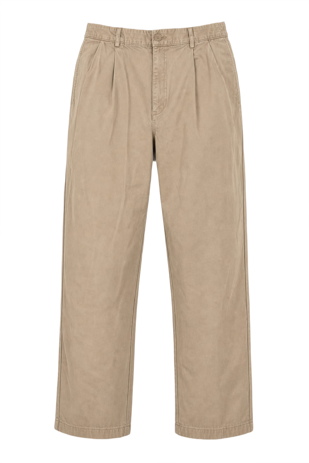 Vintage 1990s Yuppie Beige Cotton Trousers Unisex Sz N/A