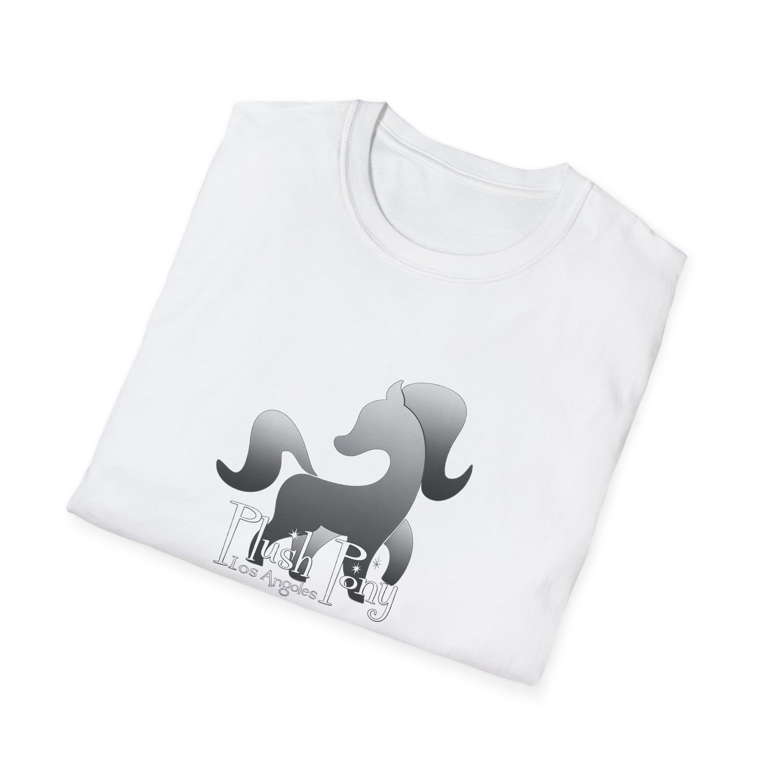 Plush Pony Los Angeles Lesbian bar Unisex Softstyle T-Shirt Dyke LGBTQ Pride
