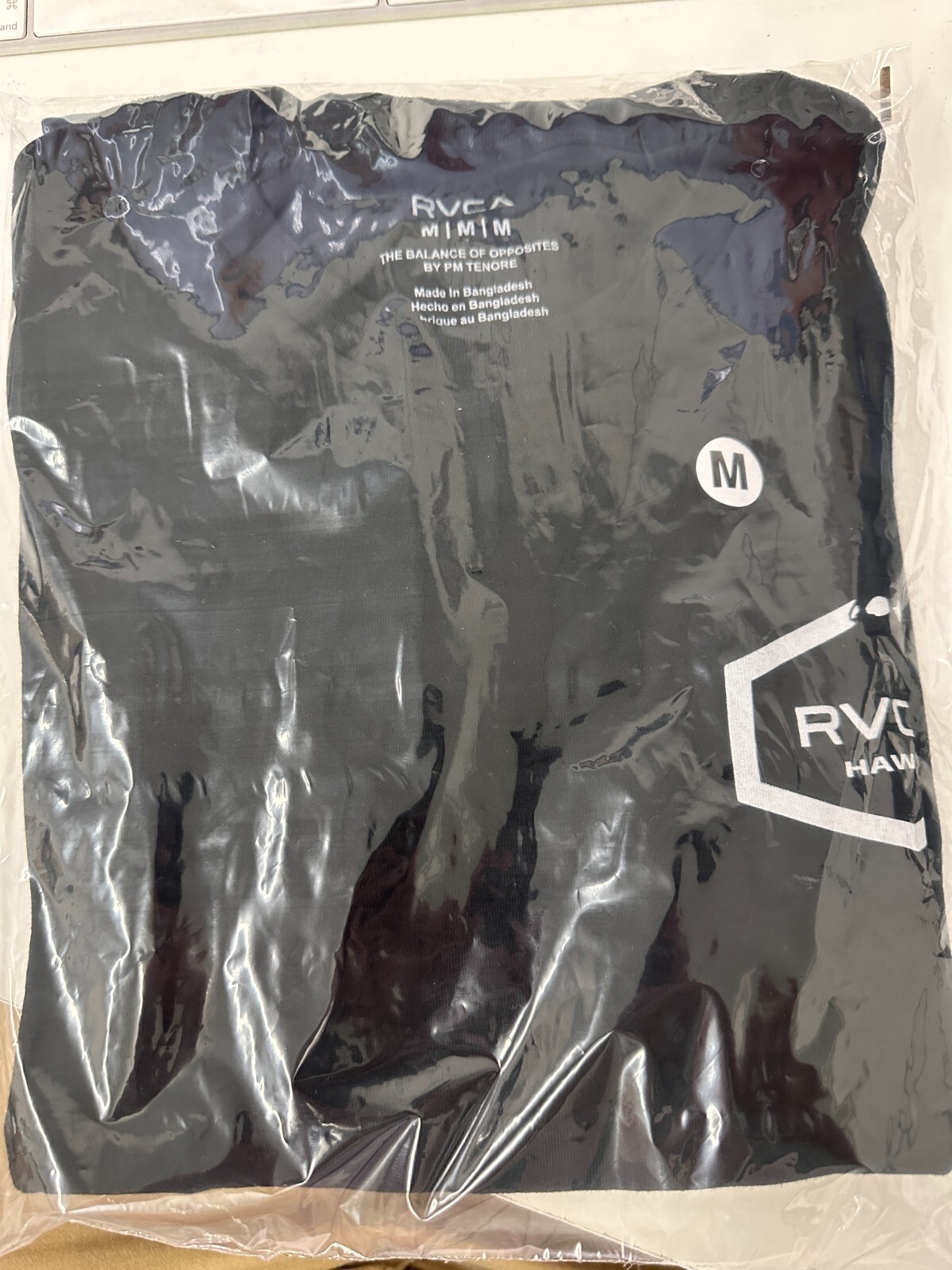 RVCA HAWAII ISLAND MENS T SHIRT BLACK