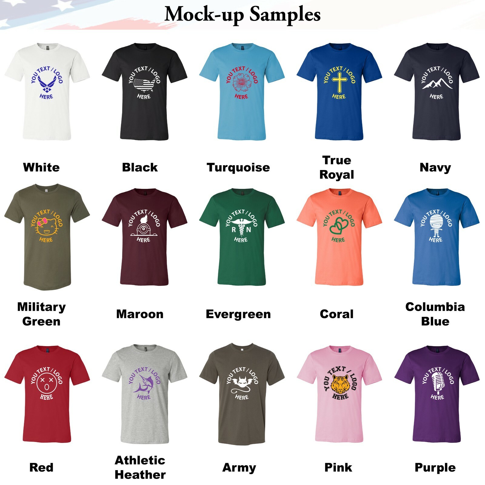 Personalized Custom T-Shirt Customized w / Text, Logo
