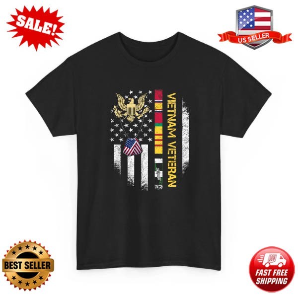 Vietnam Veteran American Flag, Veterans Day, US Veteran Patriot T-Shirt For Men
