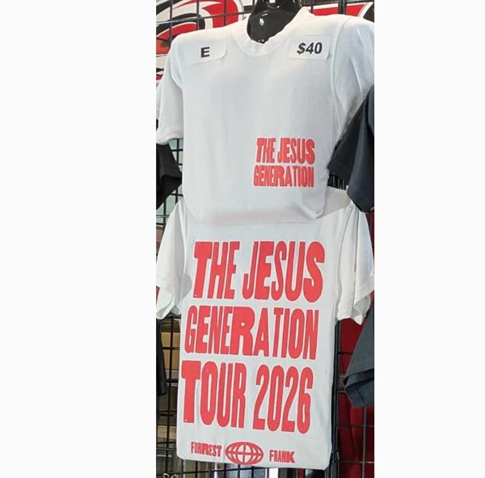 The Jesus Generation Tour 2026 Reprint Forrest Frank T-shirt