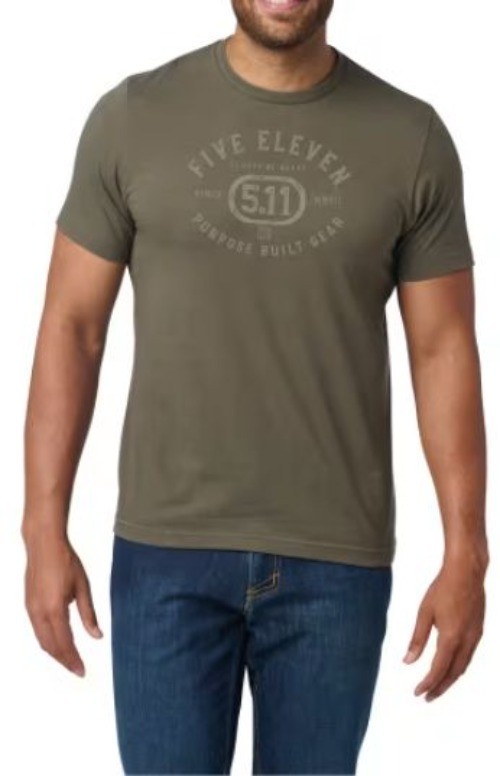 5.11 Tactical Size XL Purpose Crest LOGO V2 Ranger Green NWT Short Sleeve Tee Sh